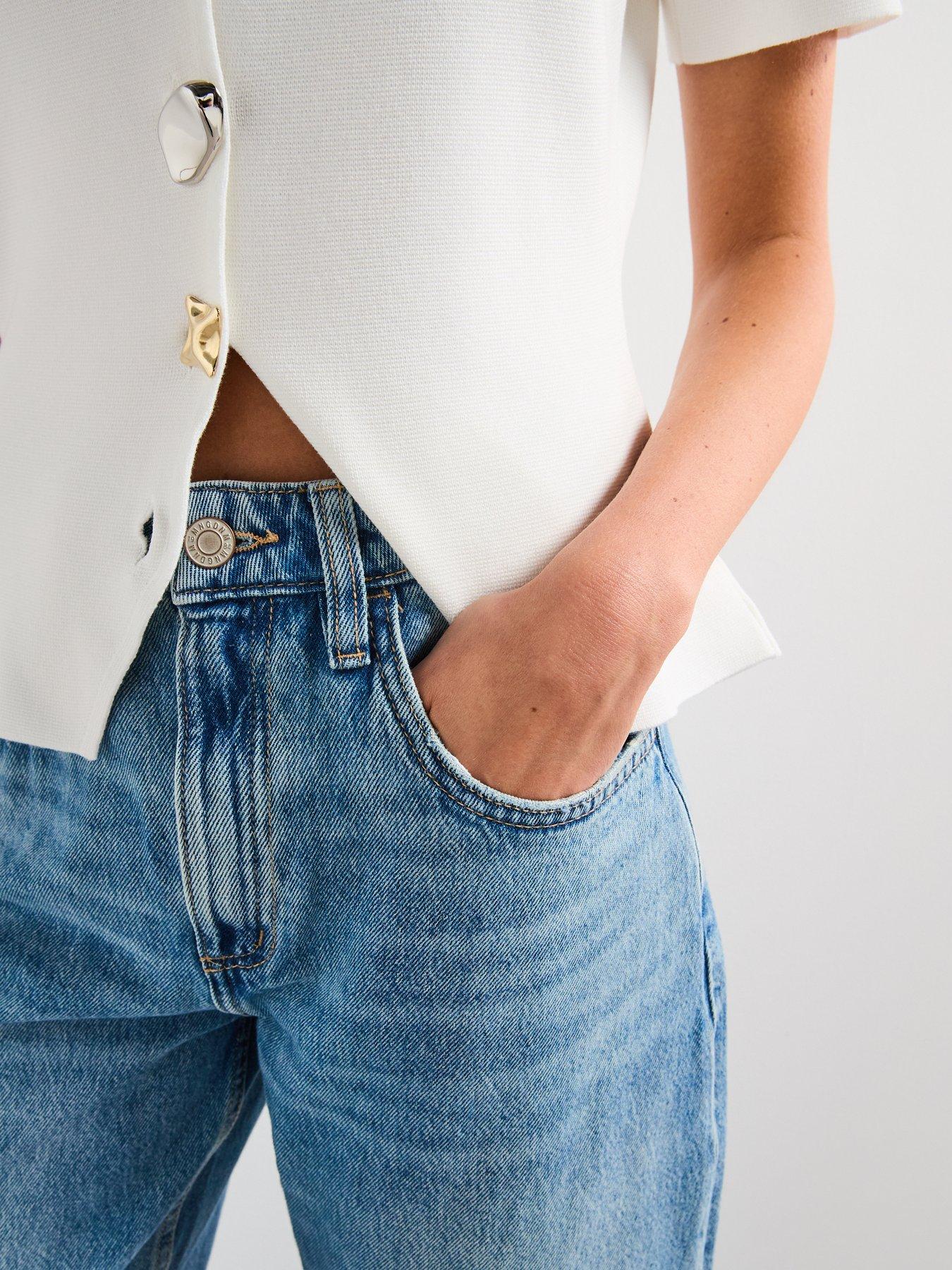 mango-high-rise-balloon-jeans-blueoutfit
