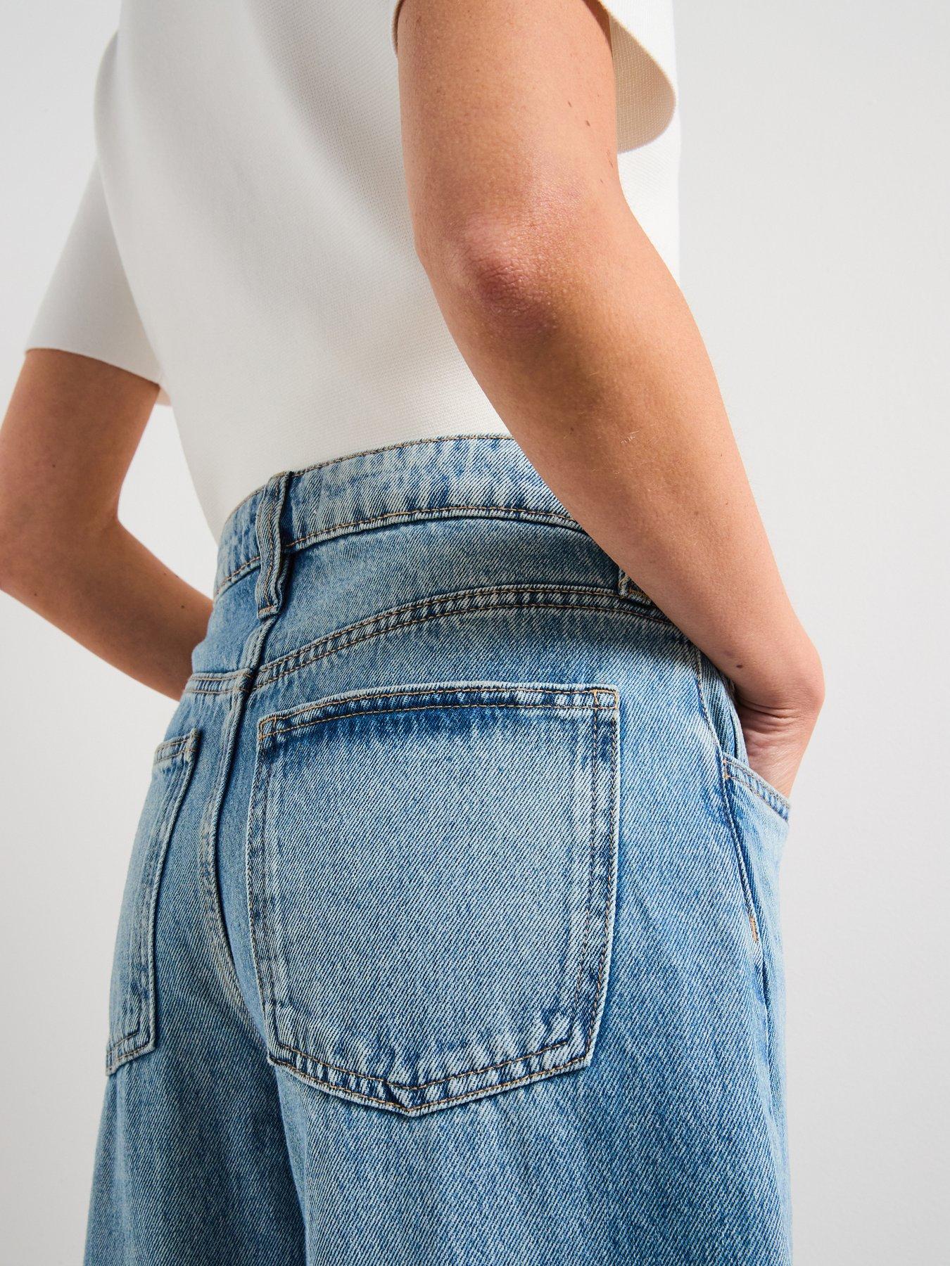 mango-high-rise-balloon-jeans-bluedetail