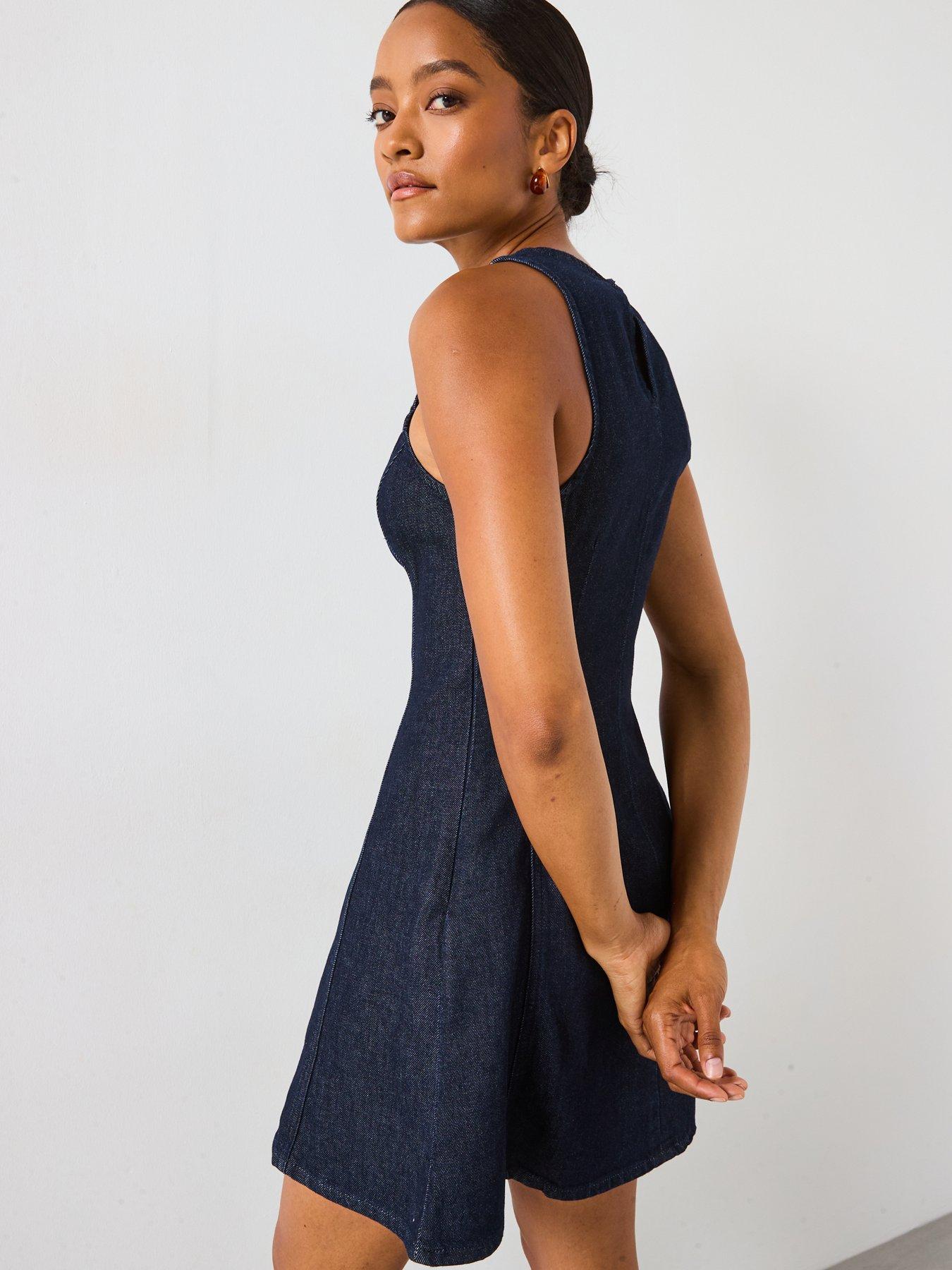 mango-short-denim-dress-bluestillFront