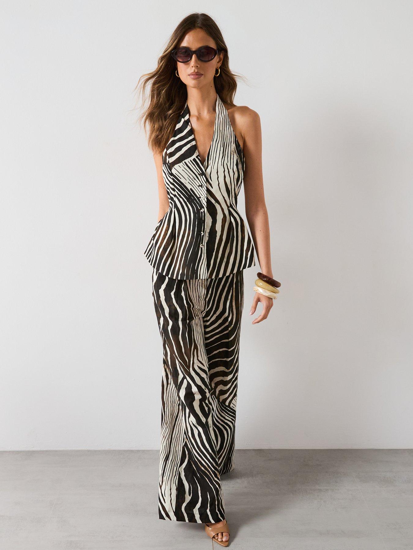 mango-zebra-print-linen-vest-brownback