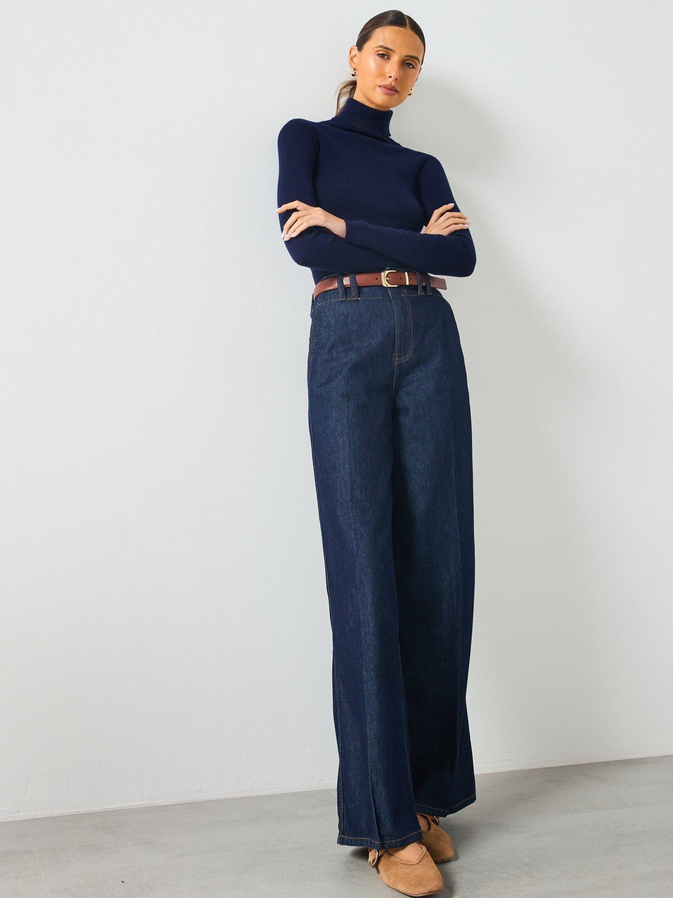 mango-roll-neck-fine-knit-jumper-navyback