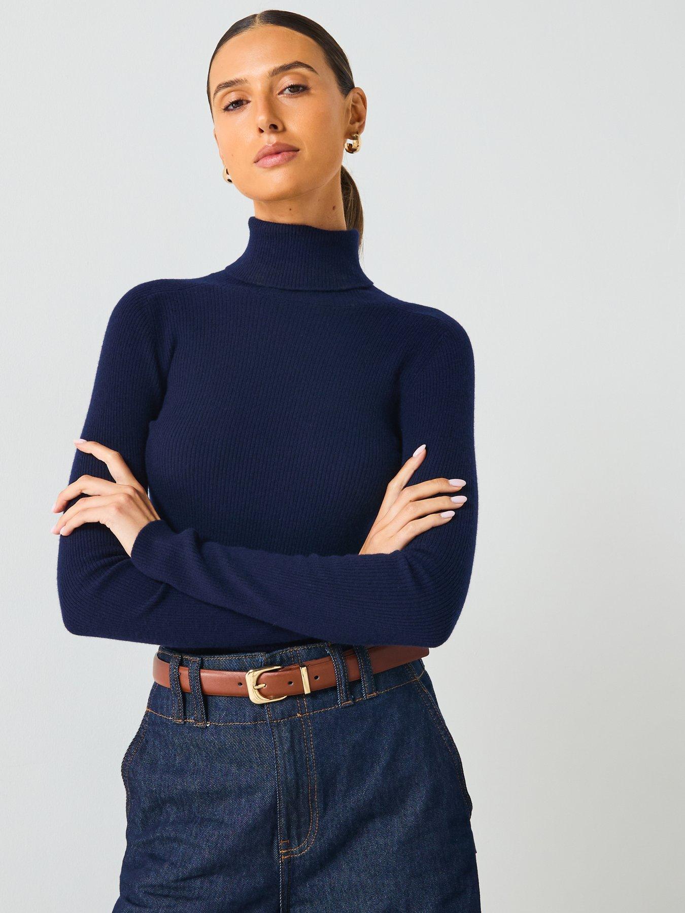 mango-roll-neck-fine-knit-jumper-navydetail