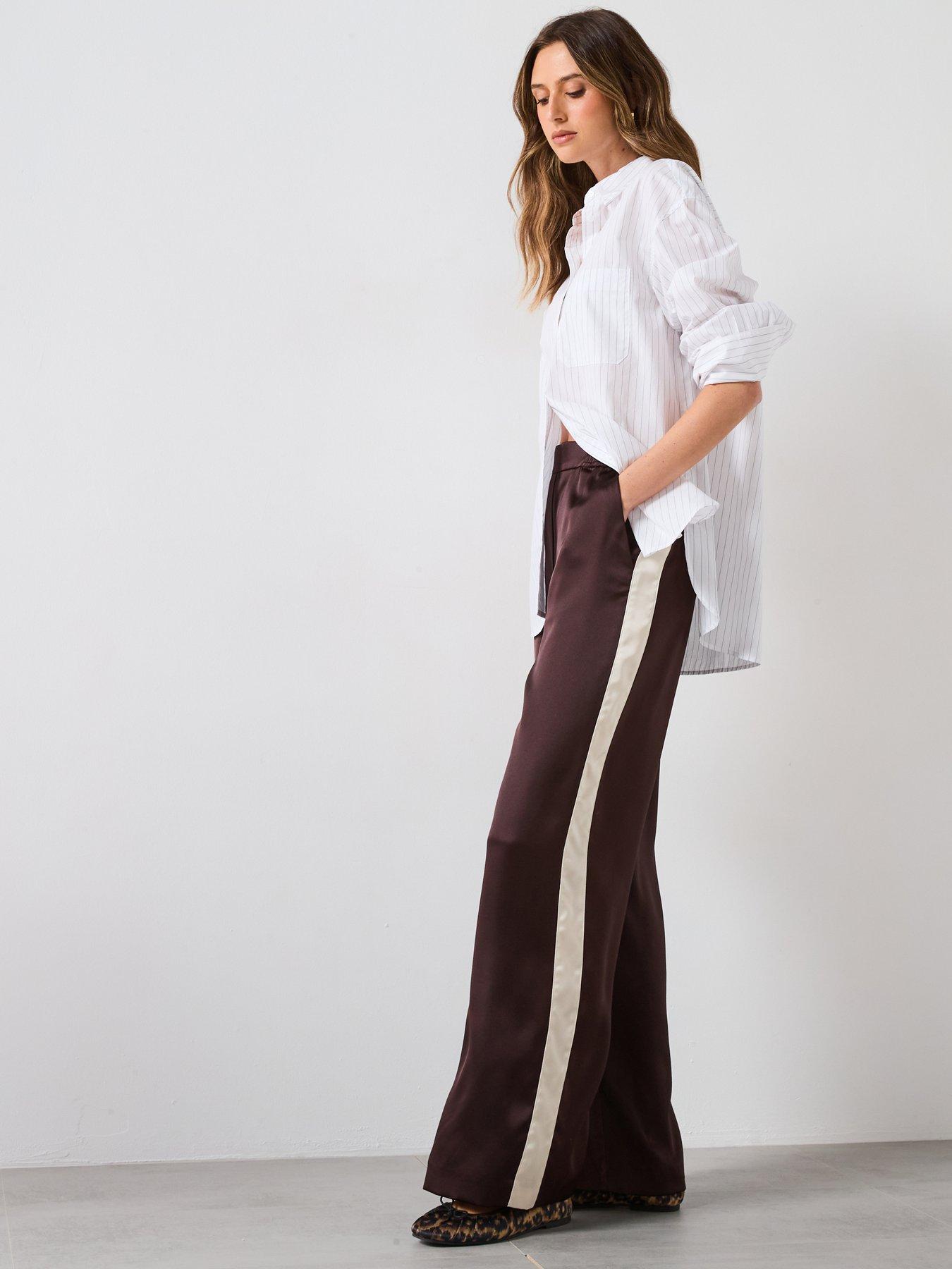 mango-contrast-stripe-straight-trousers-browndetail