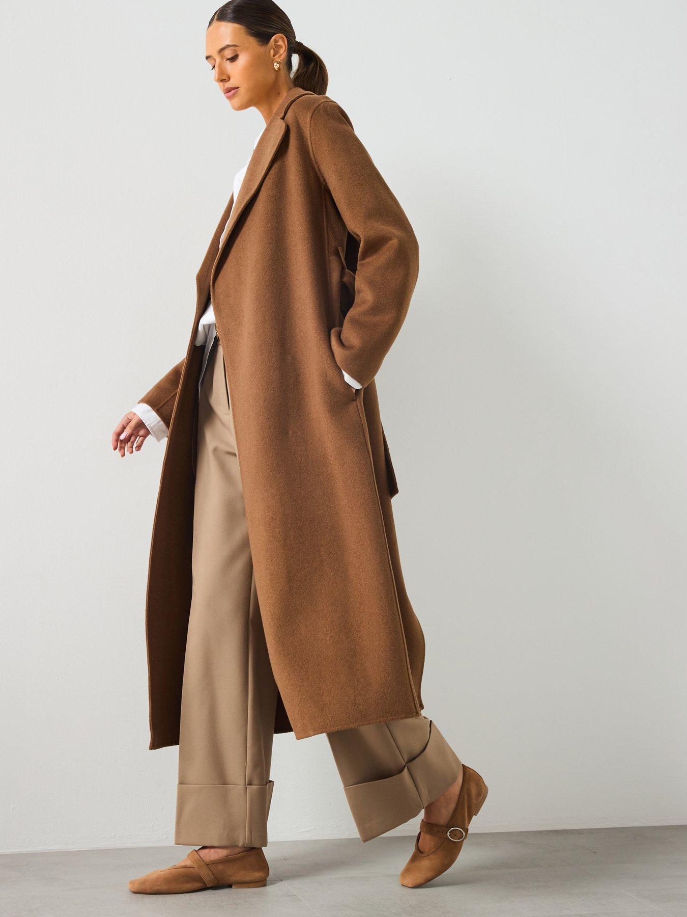 mango-oversized-duster-coat-tan