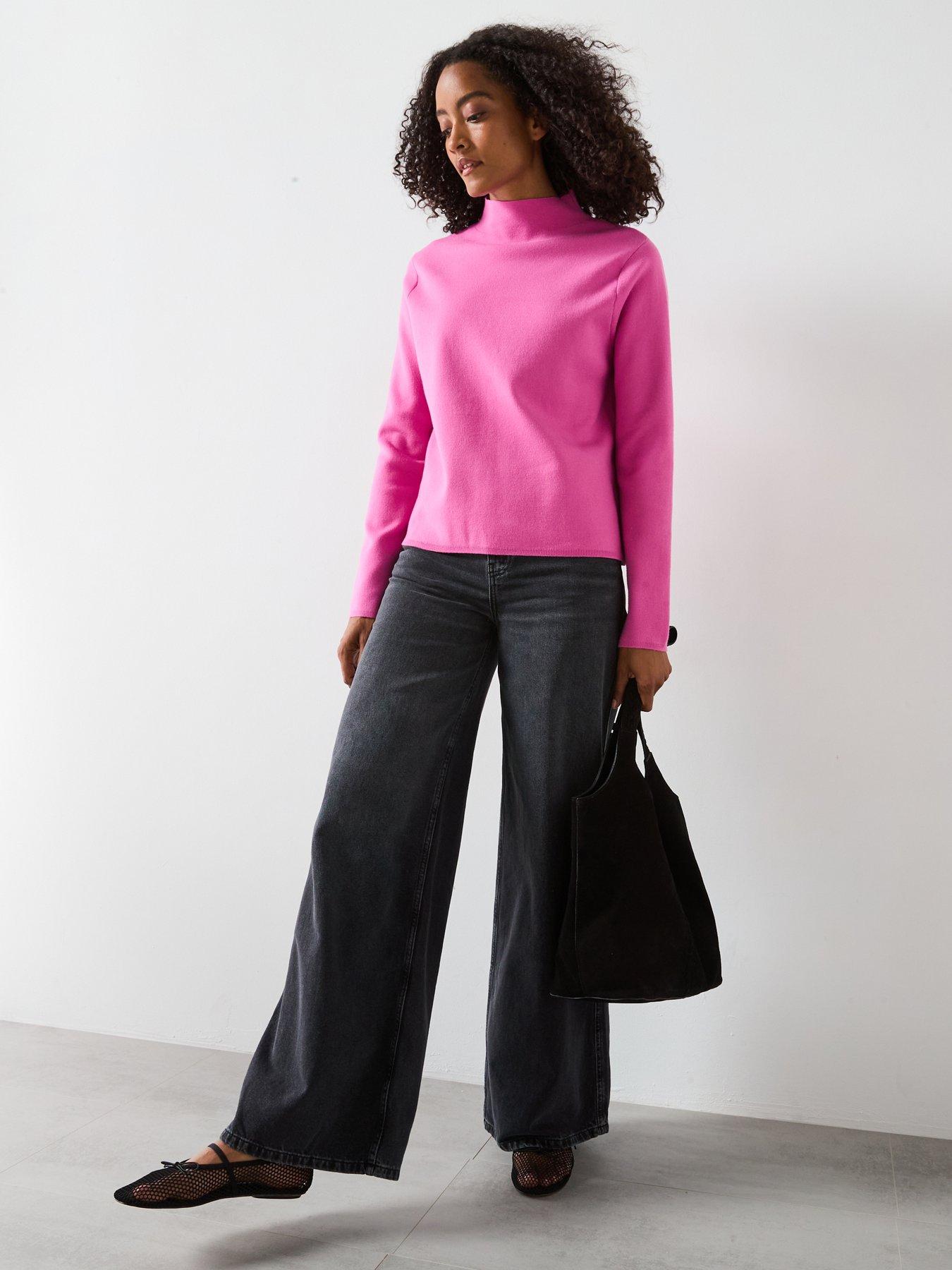 mango-high-neck-sweater-pinkback