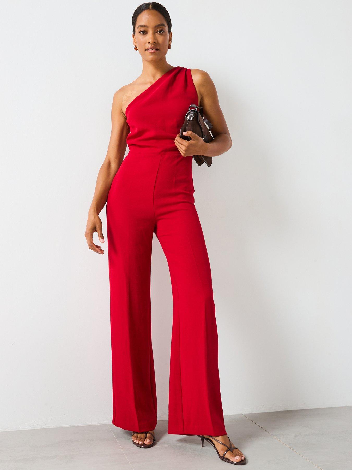 mango-one-shoulder-jumpsuit-reddetail