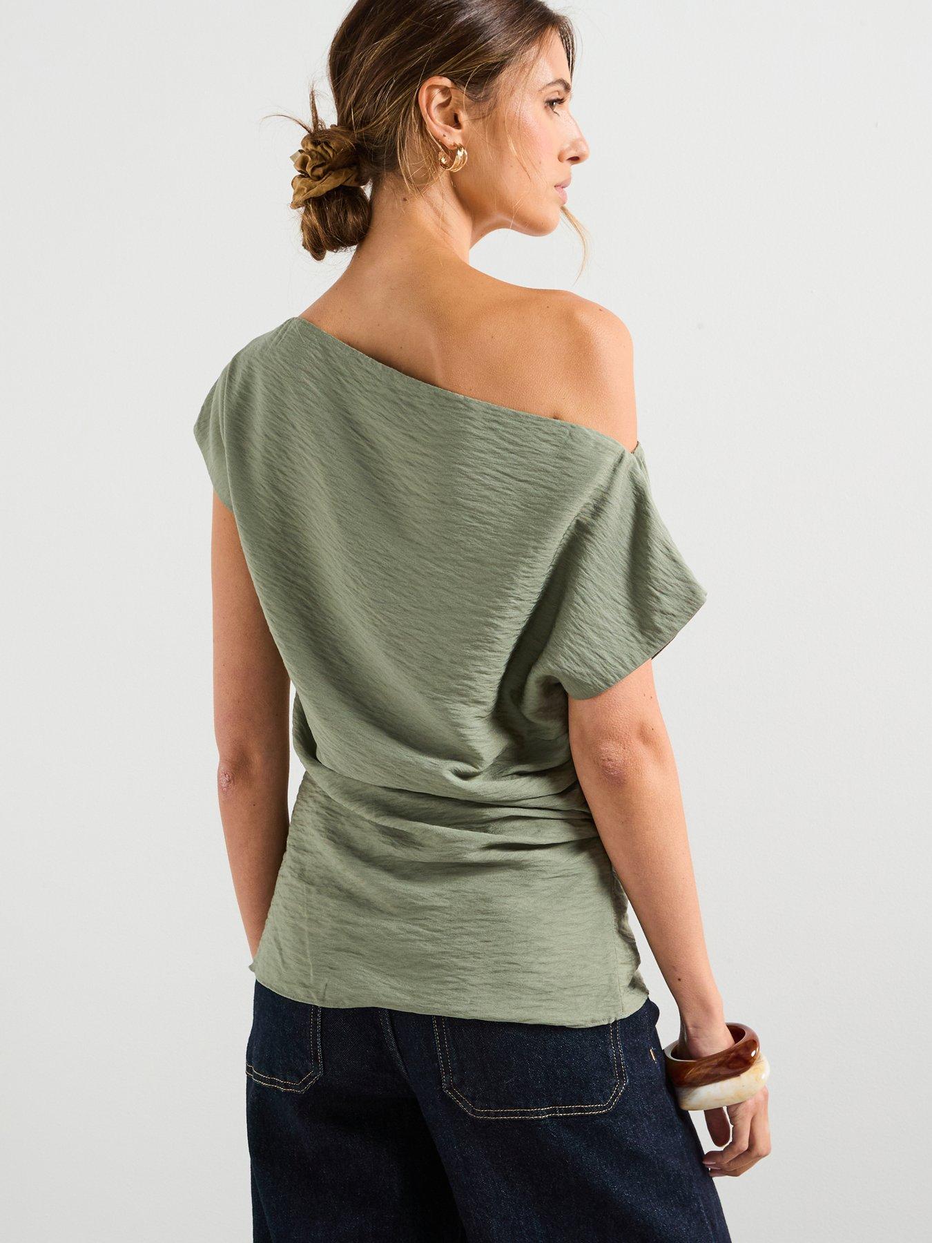 mango-modal-blouse-with-asymmetrical-collar-bluestillFront