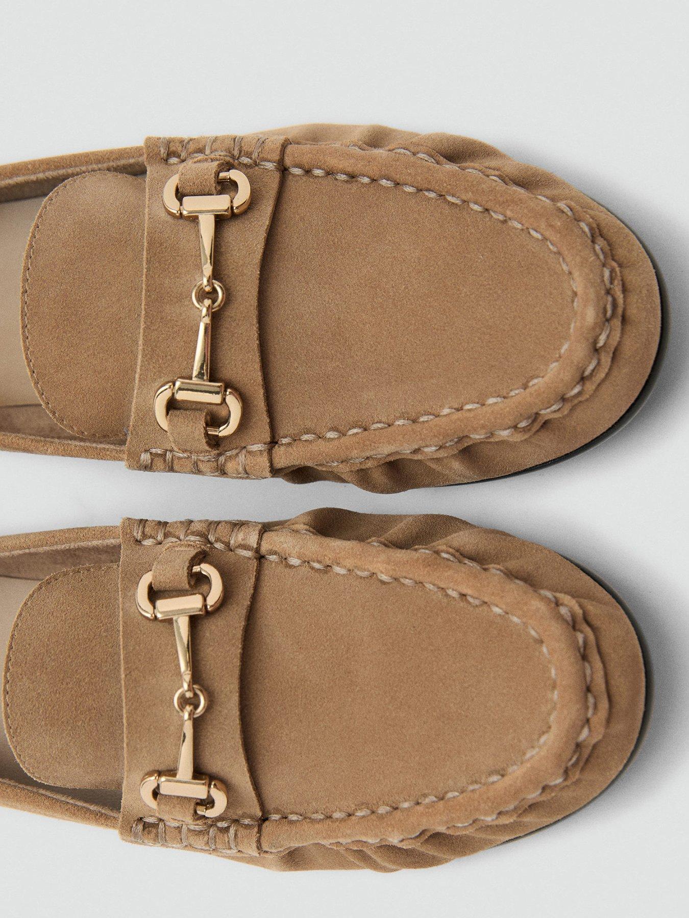 mango-suede-buckle-loafers-brownoutfit