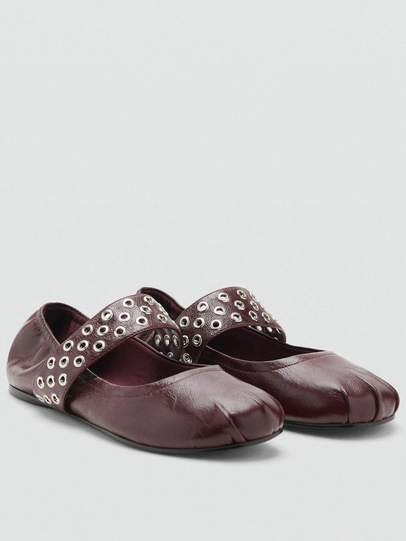 mango-leather-ballet-flats-with-eyelets