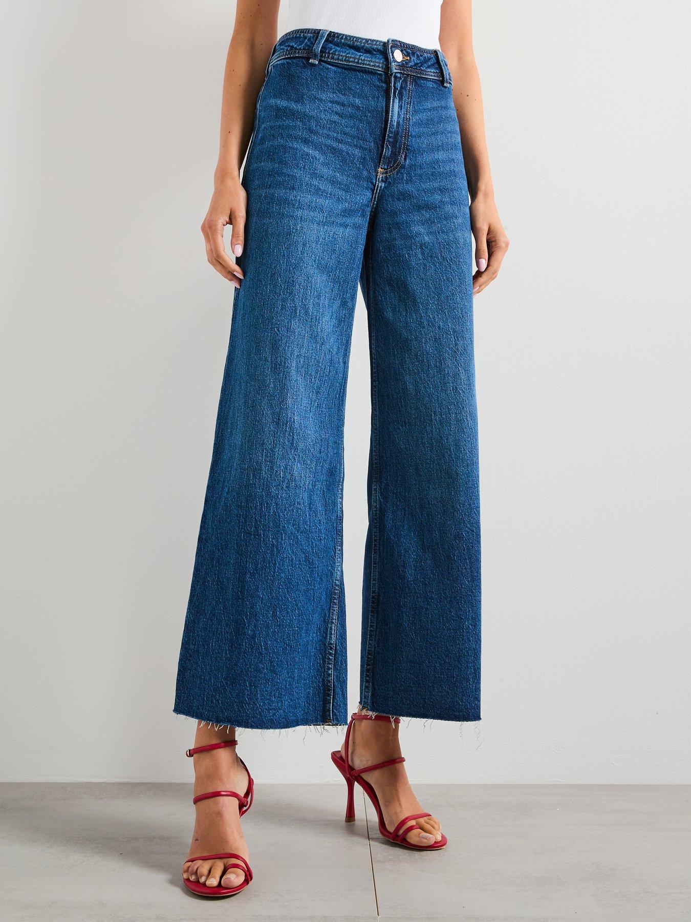 Mango Catherin Culotte High Rise Jeans