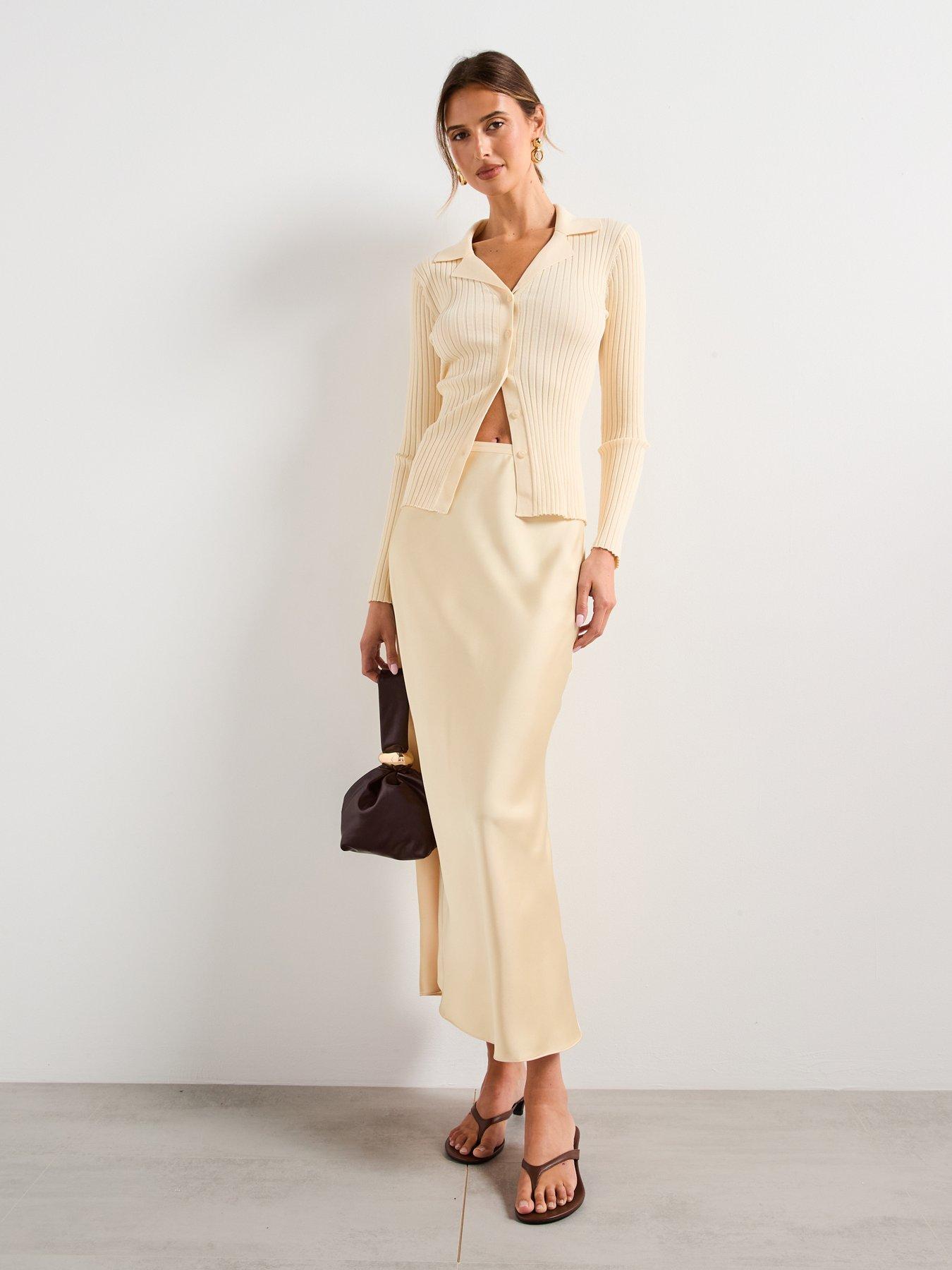 mango-ribbed-lapel-cardigan-creamback