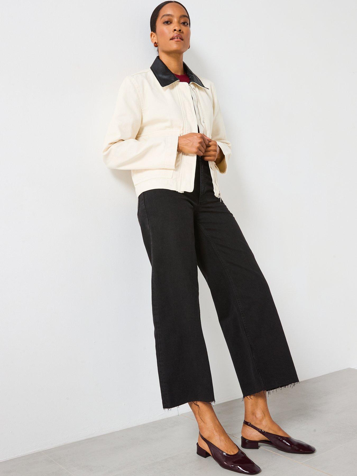 Image 3 of 6 of Mango Utility Barn Jacket - Cream