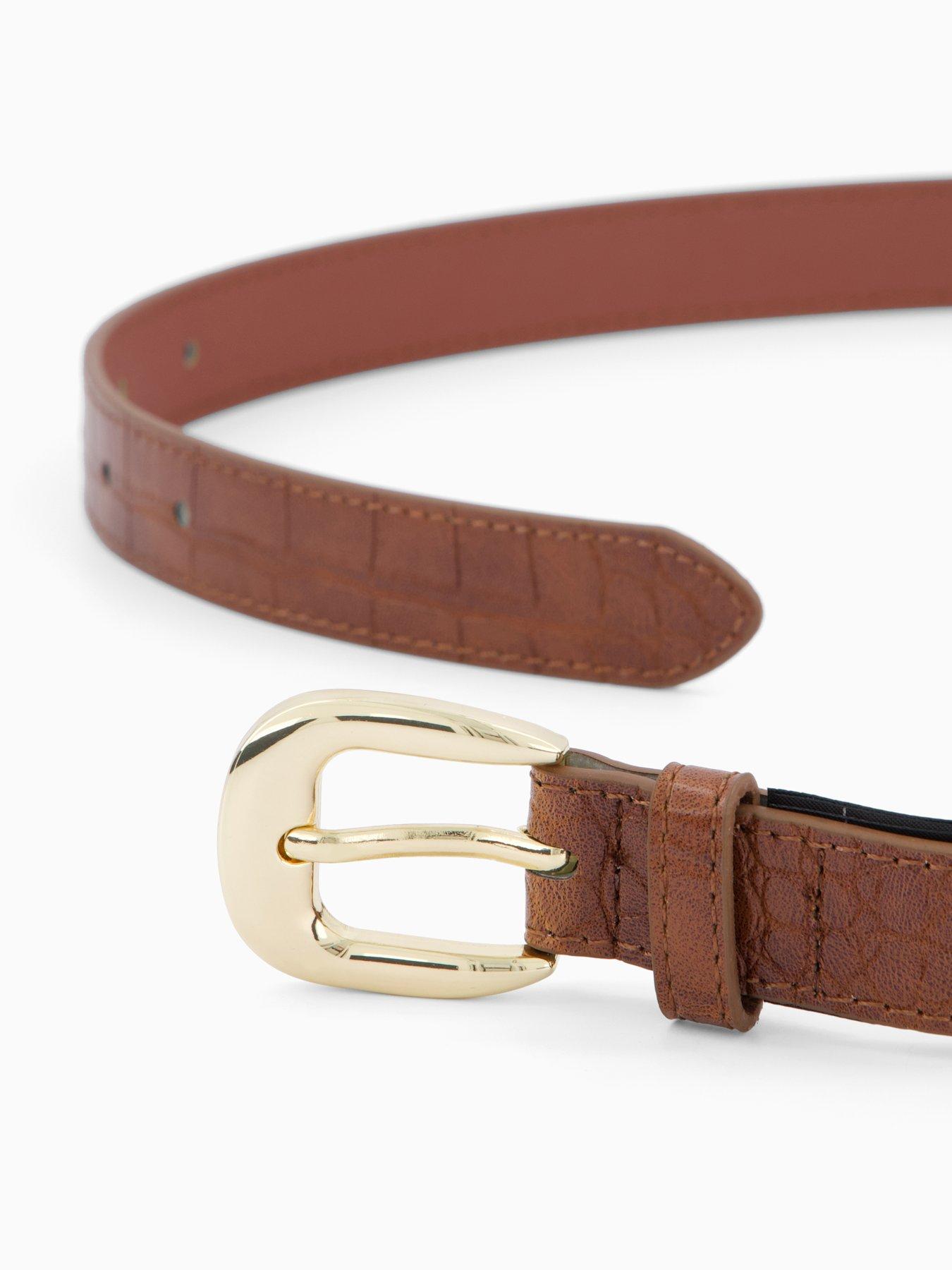 mango-croc-leather-effect-belt-brownoutfit