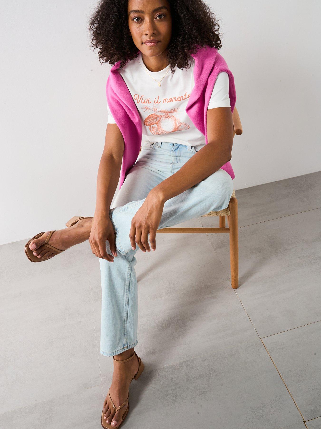 mango-printed-cotton-blend-t-shirt-orangedetail