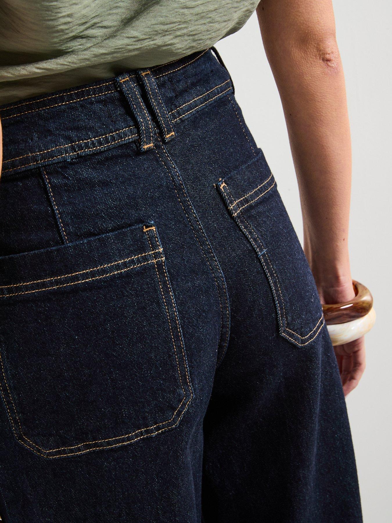 mango-catherin-culotte-high-rise-jeans-blueoutfit