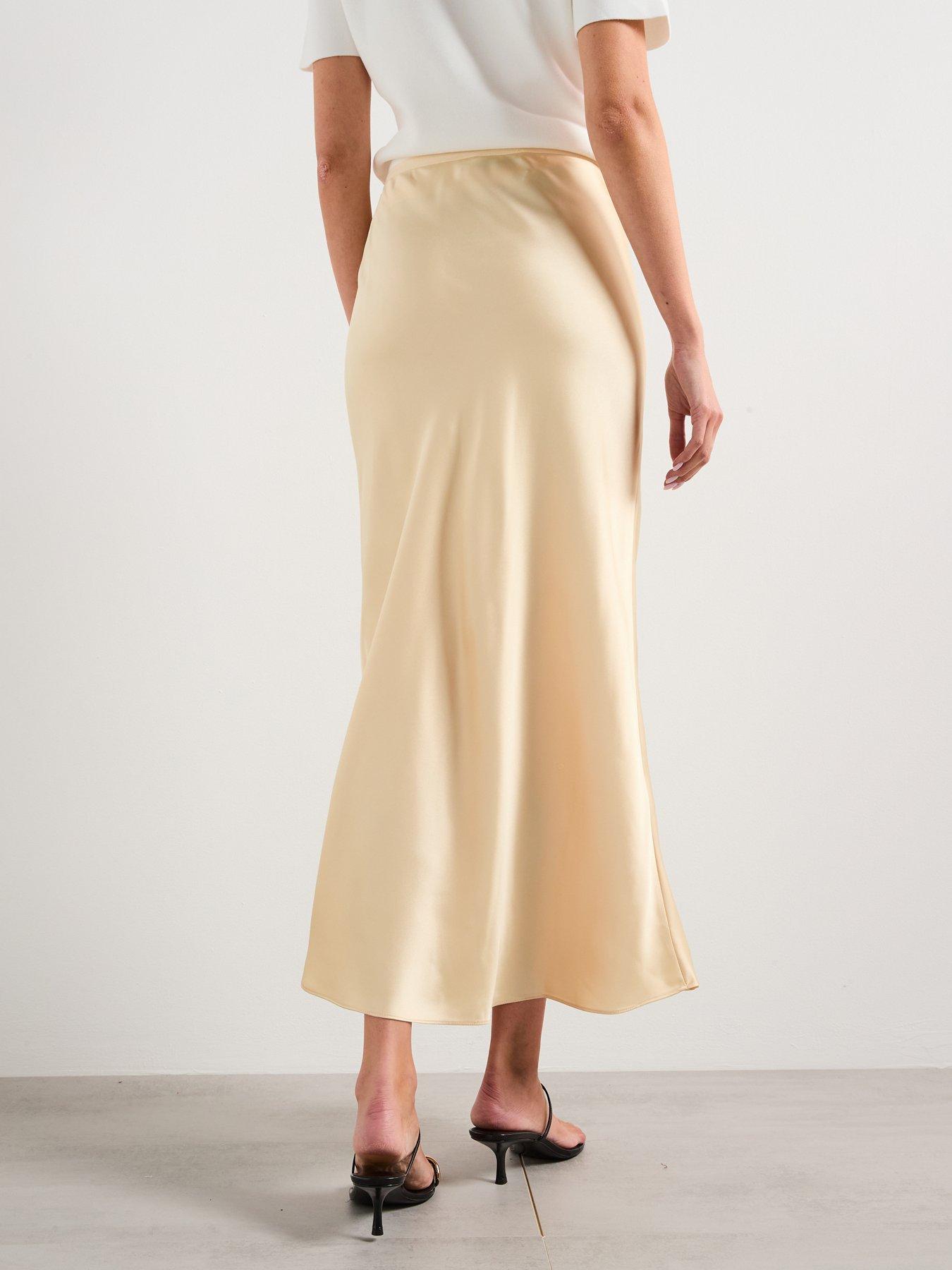 mango-midi-satin-skirt-yellowstillFront