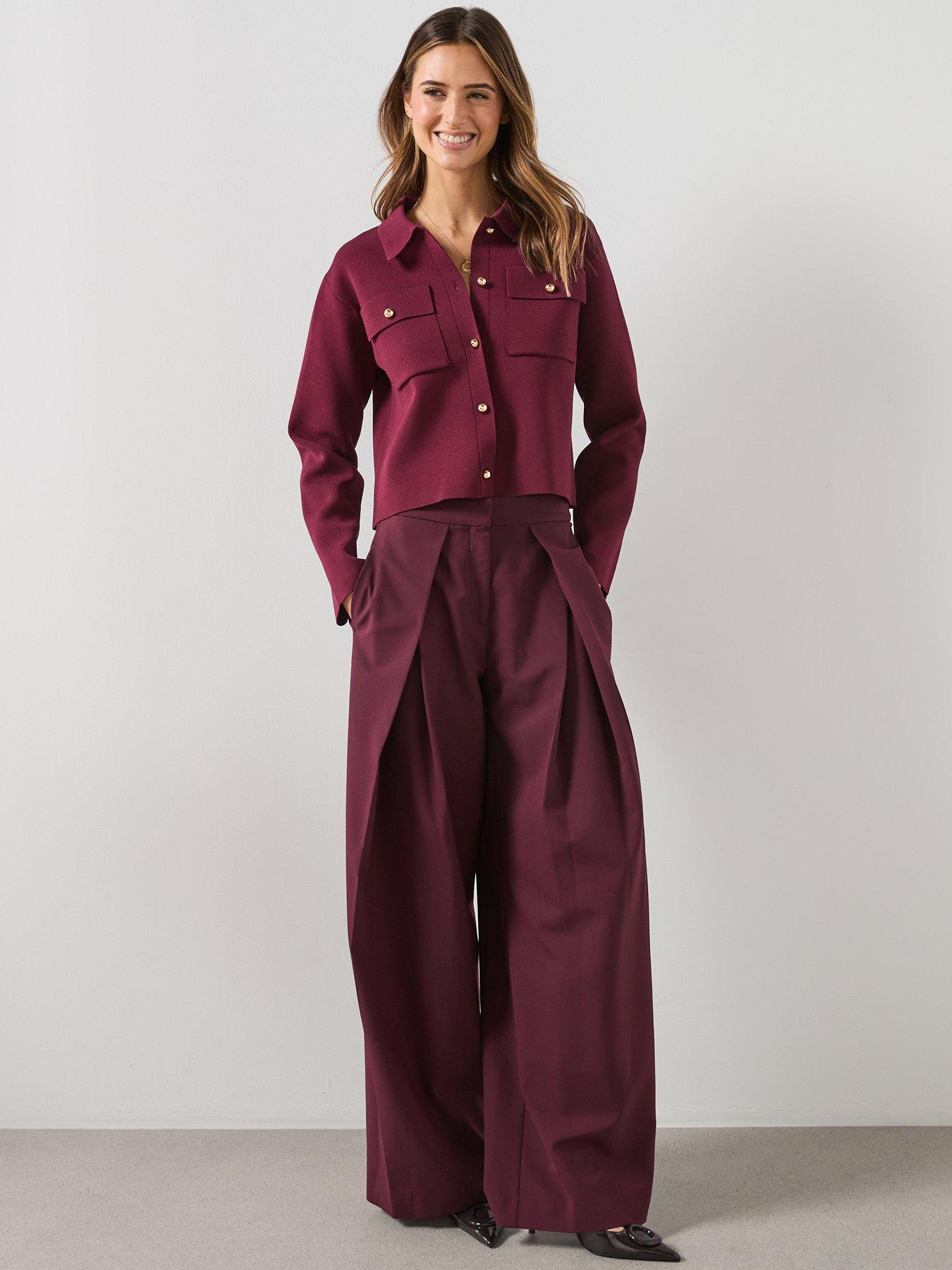 mango-pocket-knit-jacket-wineback