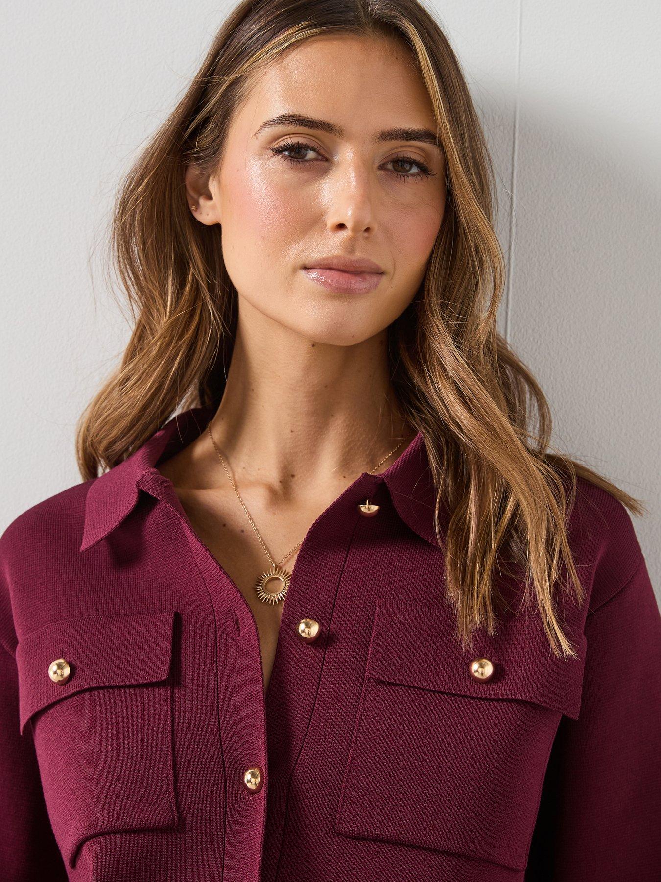 mango-pocket-knit-jacket-winedetail