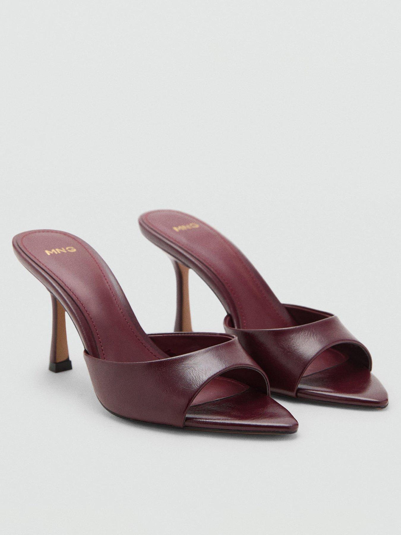 mango-pointed-heel-sandals-redfront