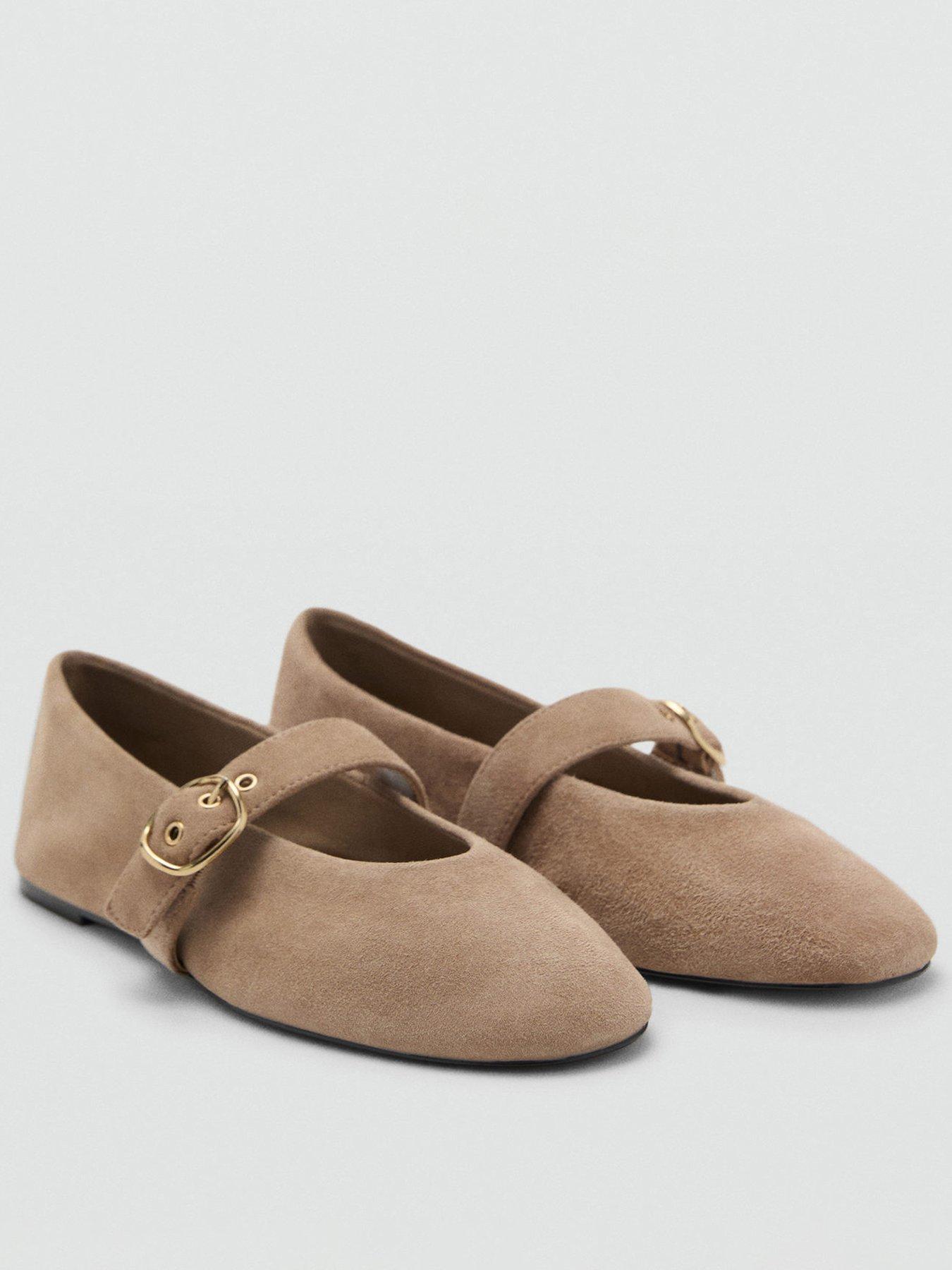 mango-suede-leather-ballerina-flat