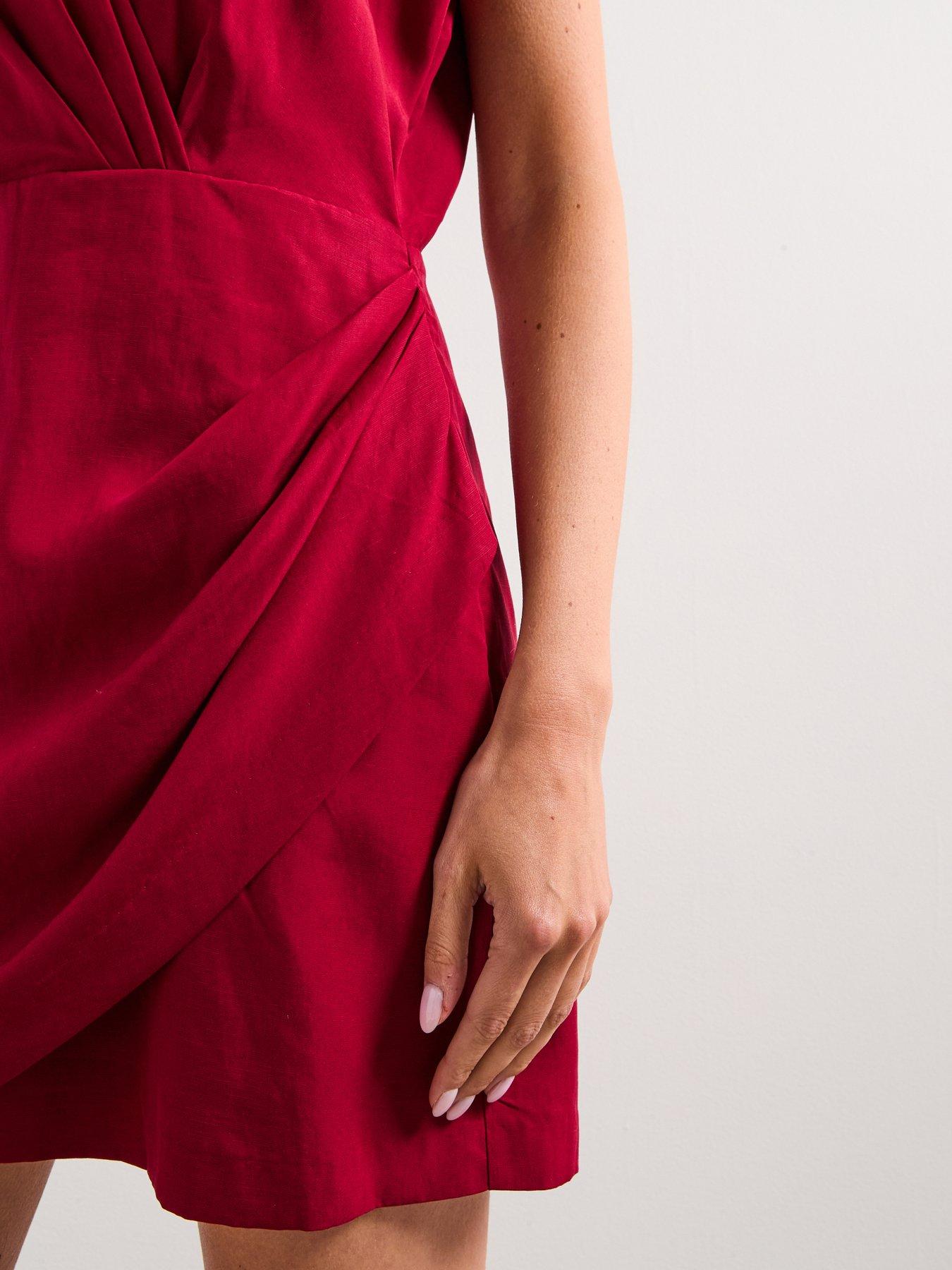 mango-lyocell-wrap-dress-reddetail