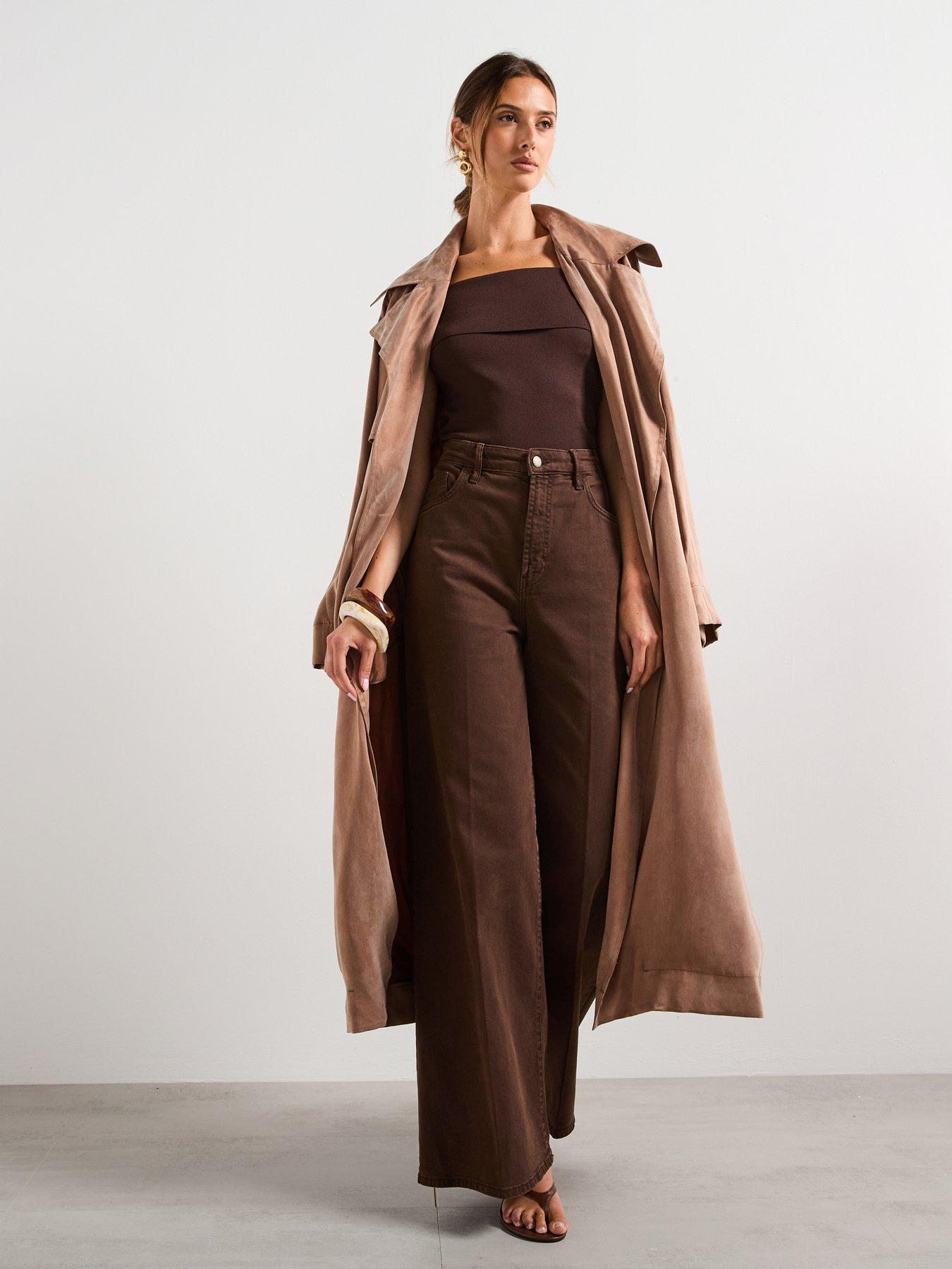 Image 3 of 6 of Mango High Waisted Wide Leg Jeans