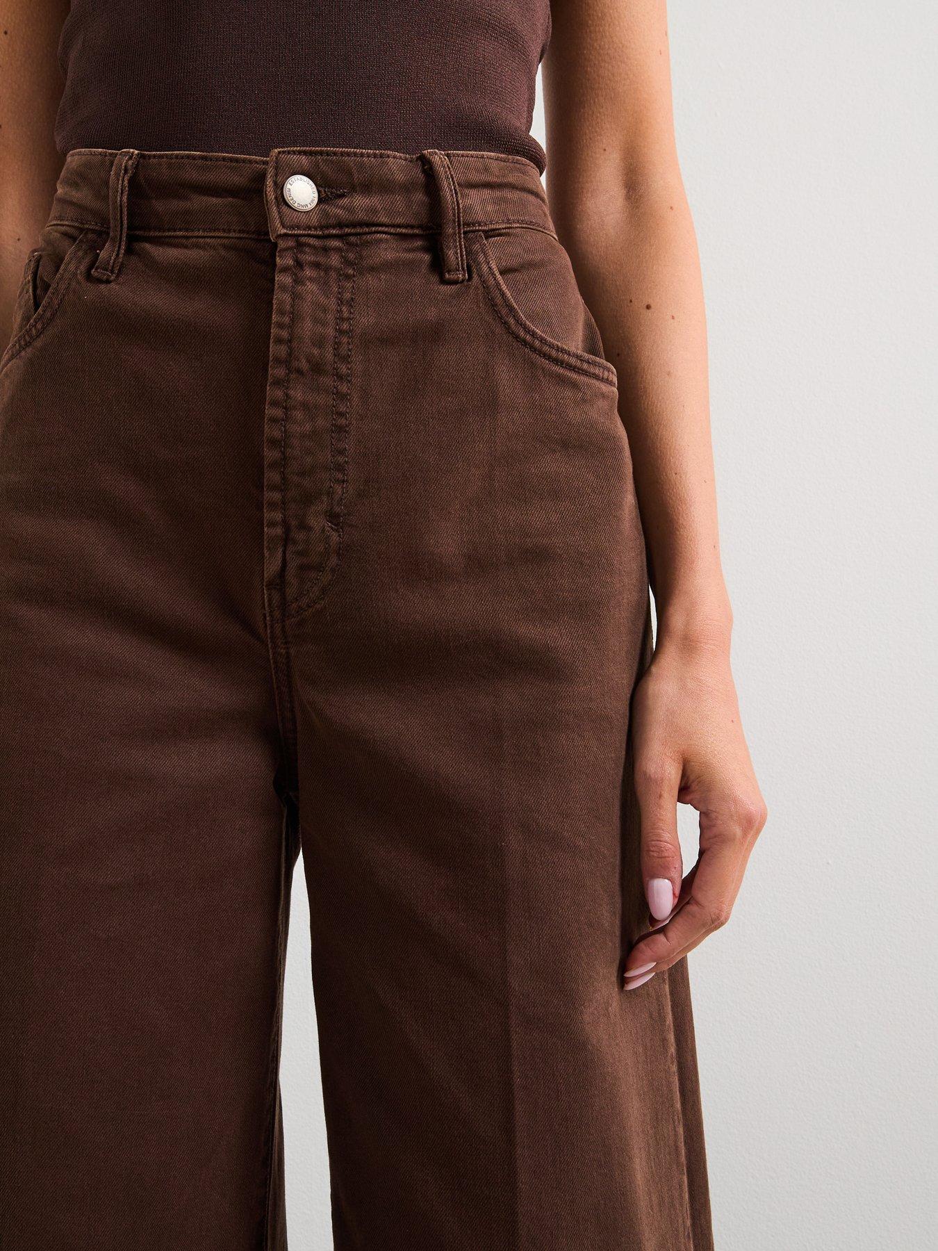 Image 4 of 6 of Mango High Waisted Wide Leg Jeans