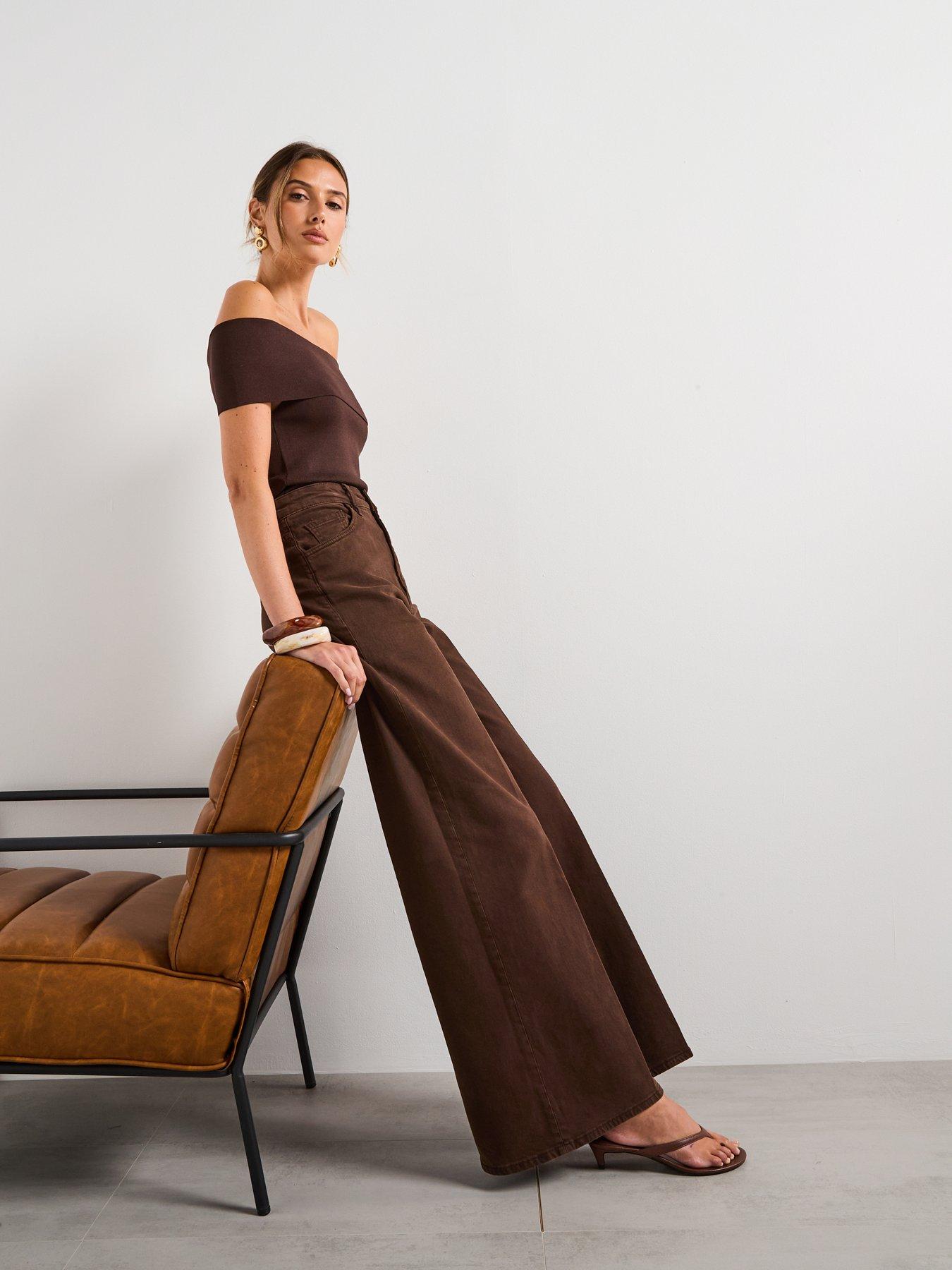 Image 6 of 6 of Mango High Waisted Wide Leg Jeans