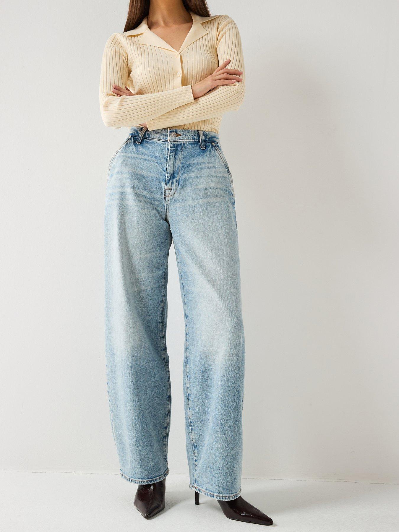 Image 1 of 6 of 7 FOR ALL MANKIND Bonnie Balloon Leg Trousers - Light Wash