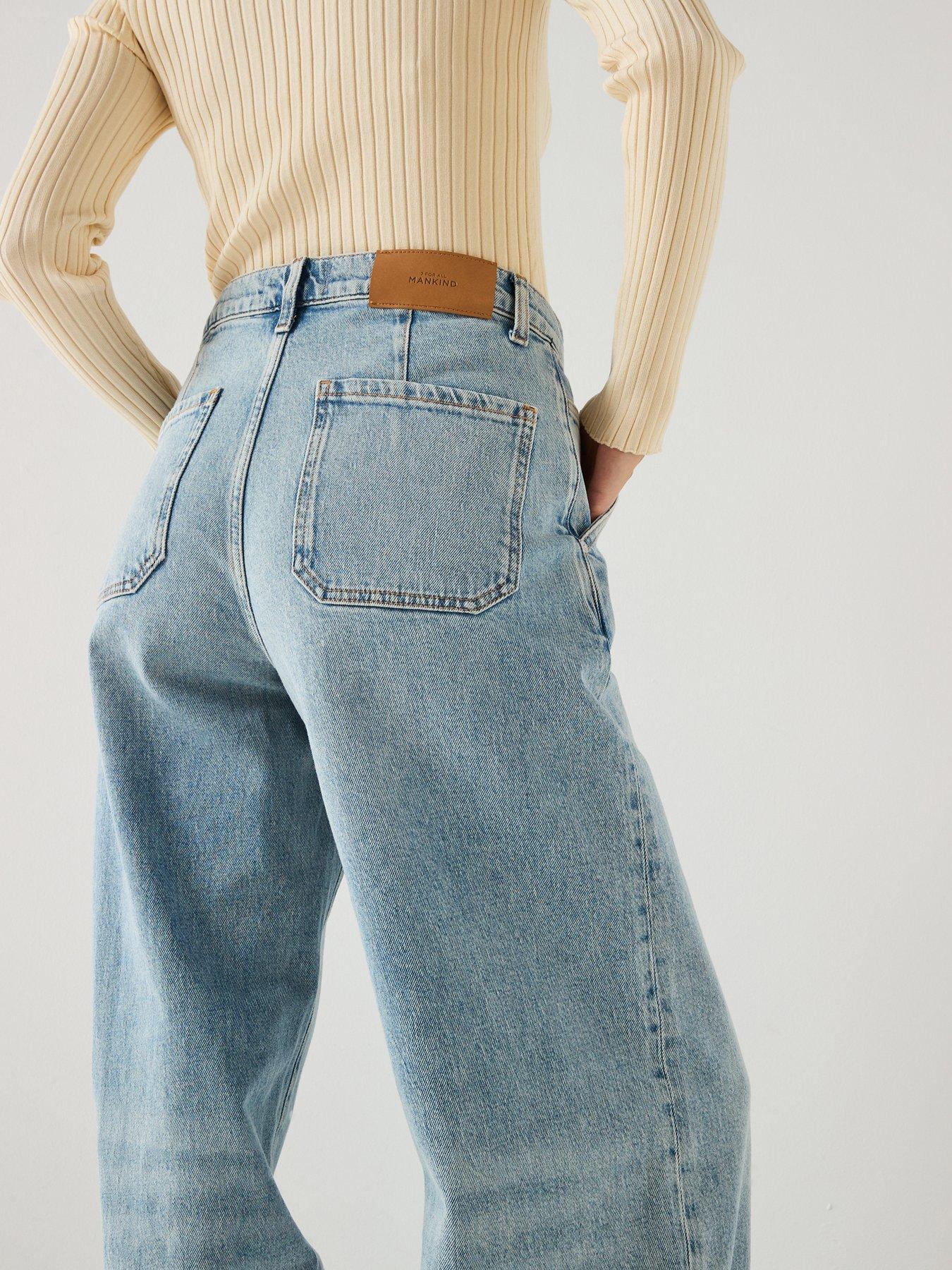 Image 5 of 6 of 7 FOR ALL MANKIND Bonnie Balloon Leg Trousers - Light Wash