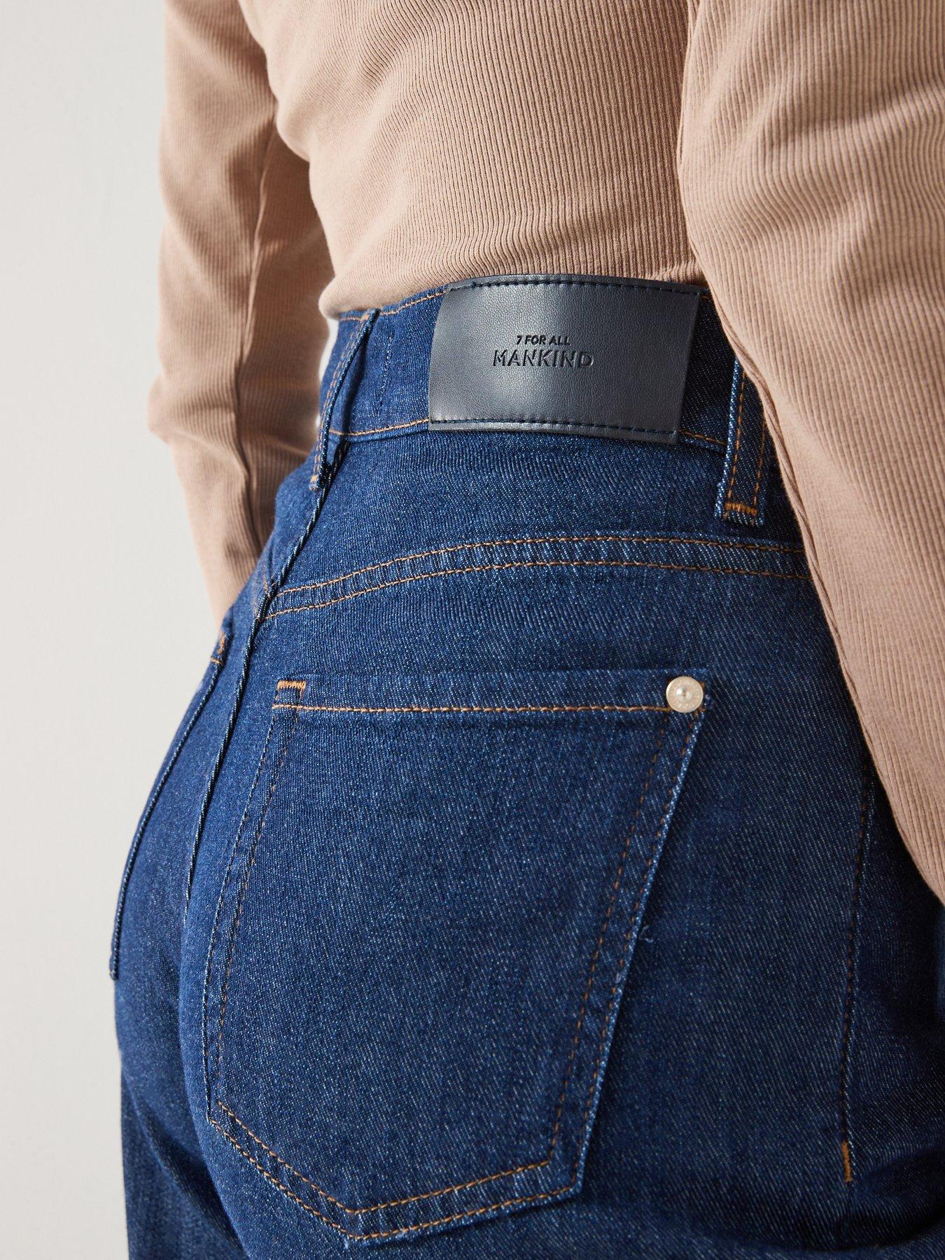 Image 4 of 6 of 7 FOR ALL MANKIND Lotta Wide Leg Jeans - Blue