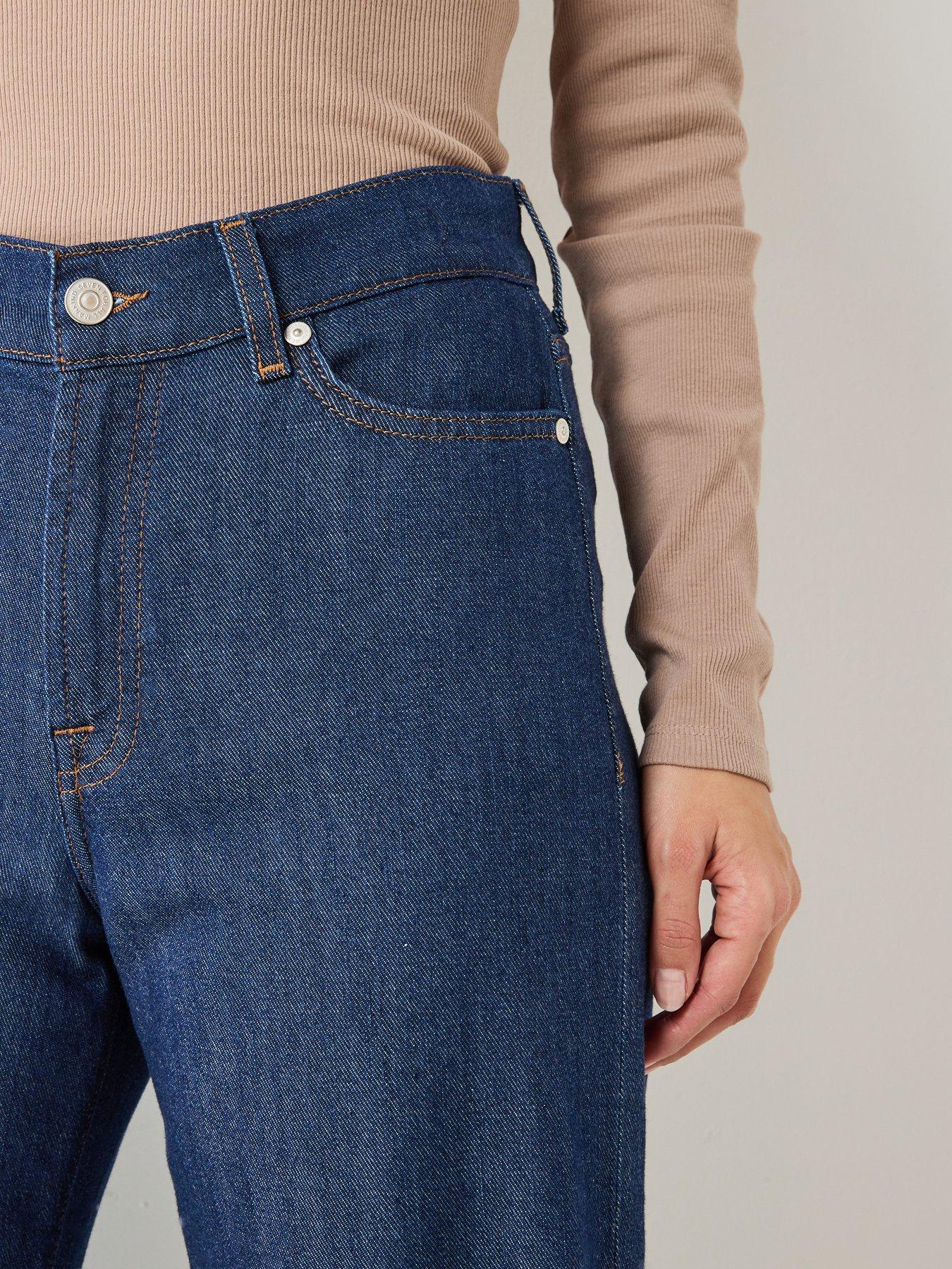 Image 6 of 6 of 7 FOR ALL MANKIND Lotta Wide Leg Jeans - Blue
