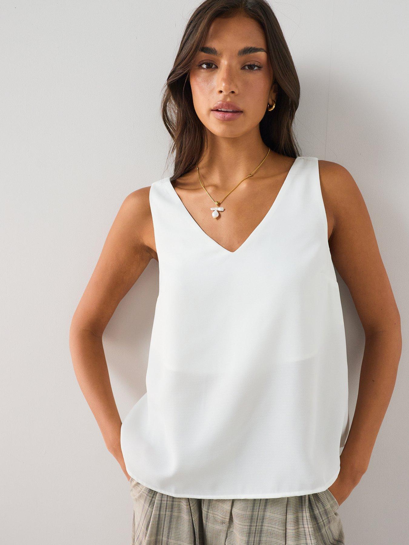 Image 1 of 6 of The Very Collection Cami&nbsp;Top - White