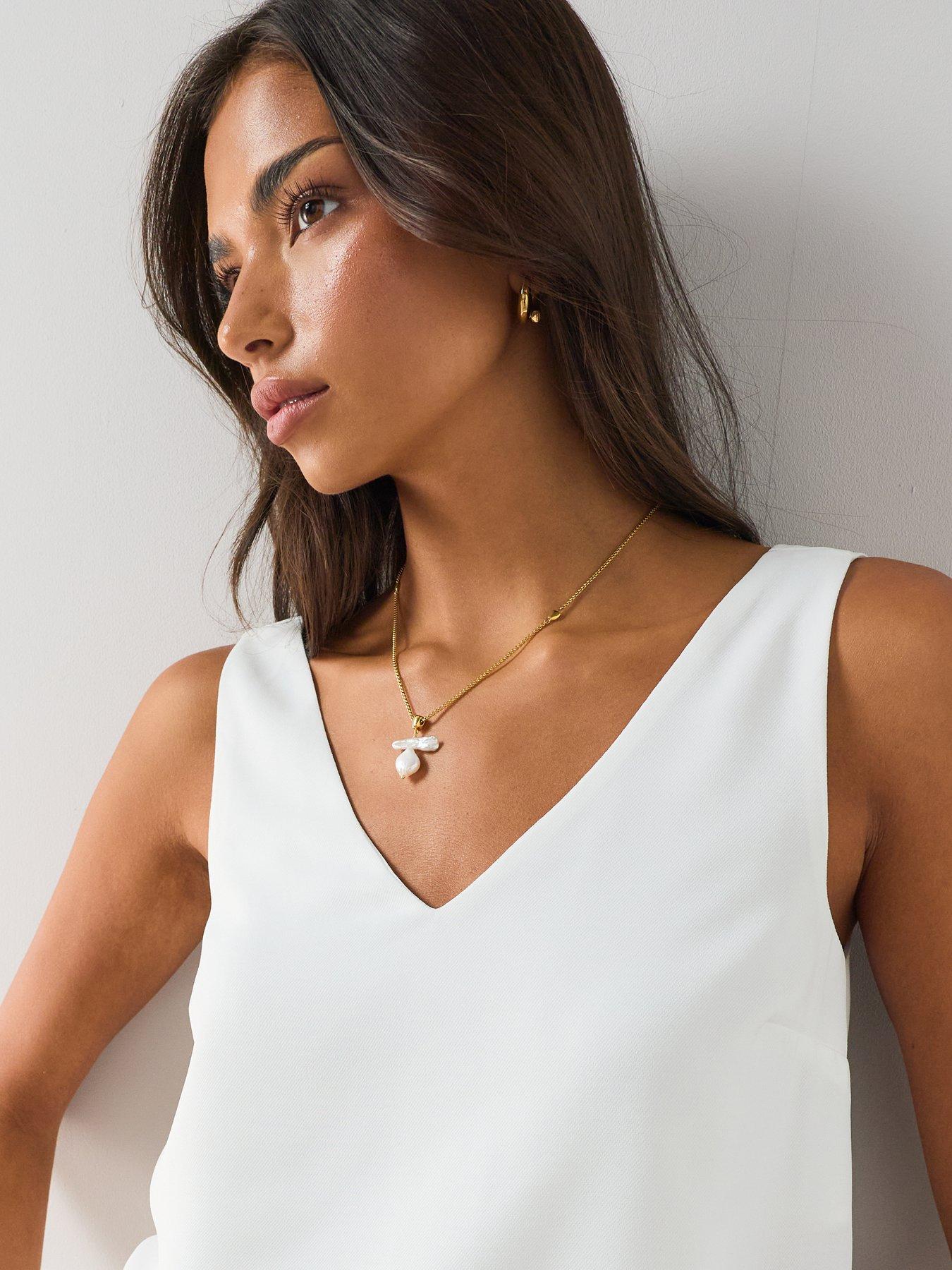 Image 4 of 6 of The Very Collection Cami&nbsp;Top - White