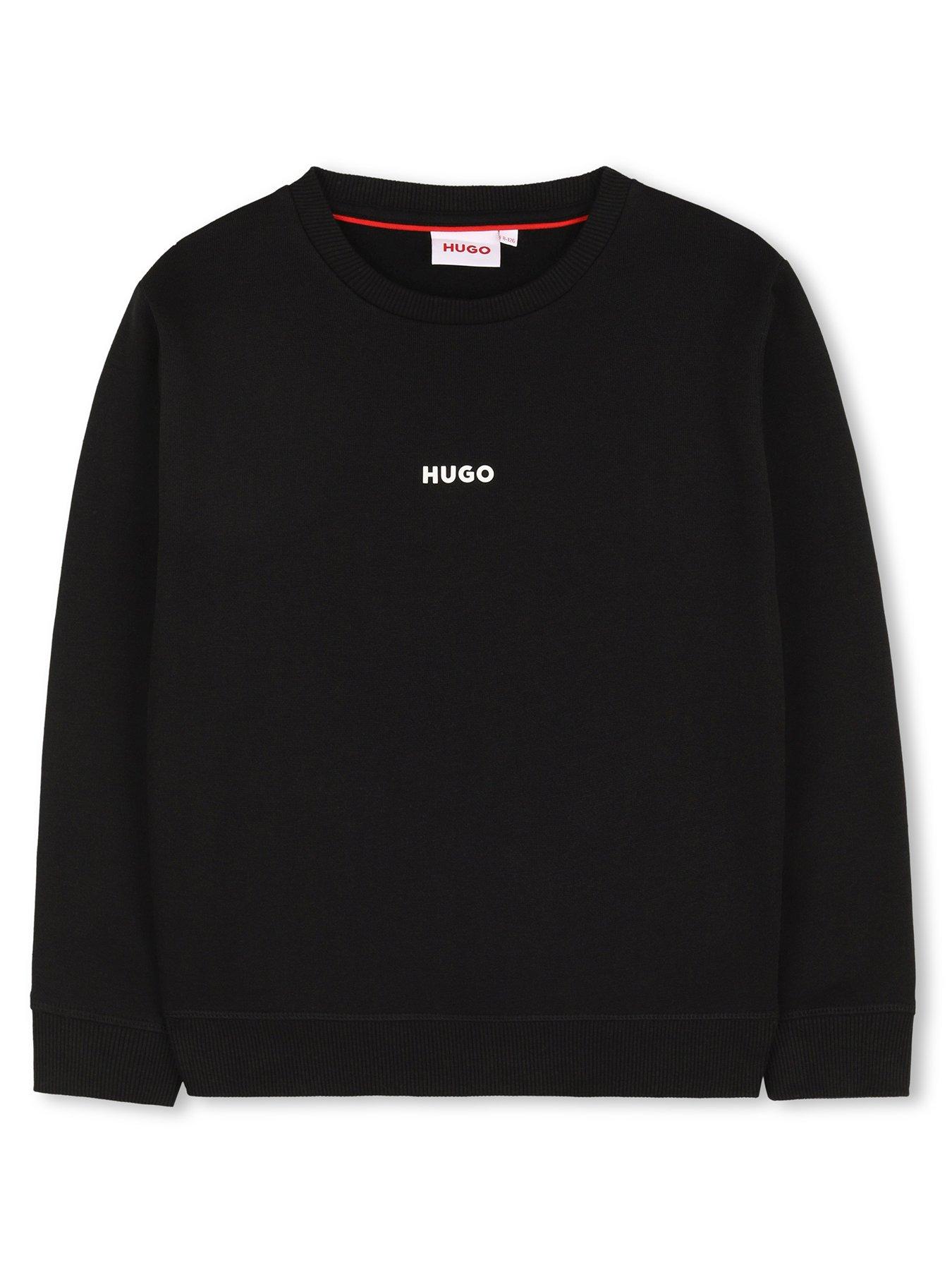 HUGO Boys Small Logo Sweatshirt - Black