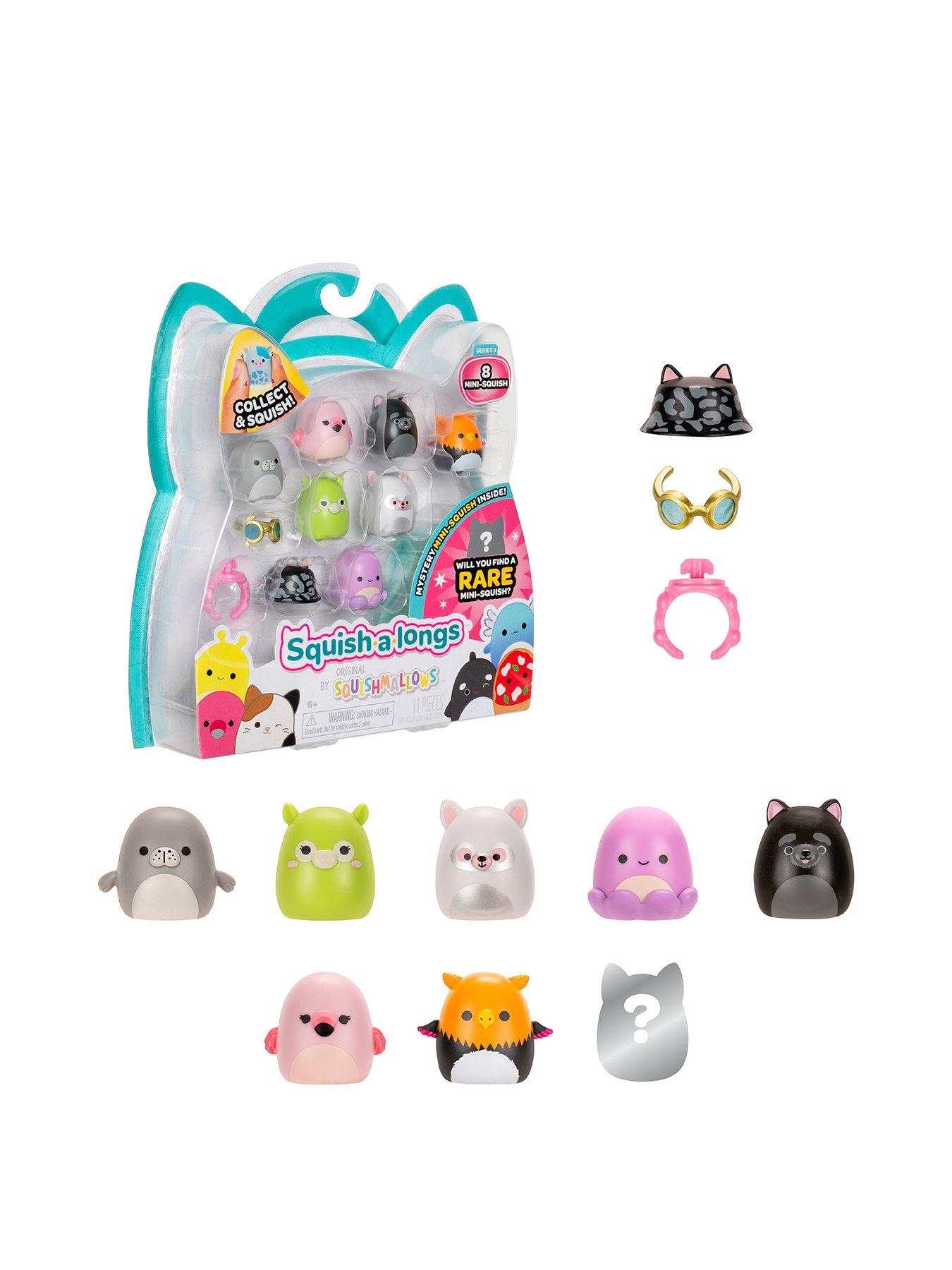 Squish-a-longs 8 Pack (Style 3, Wave 3) - 1-Inch Mini-Squish