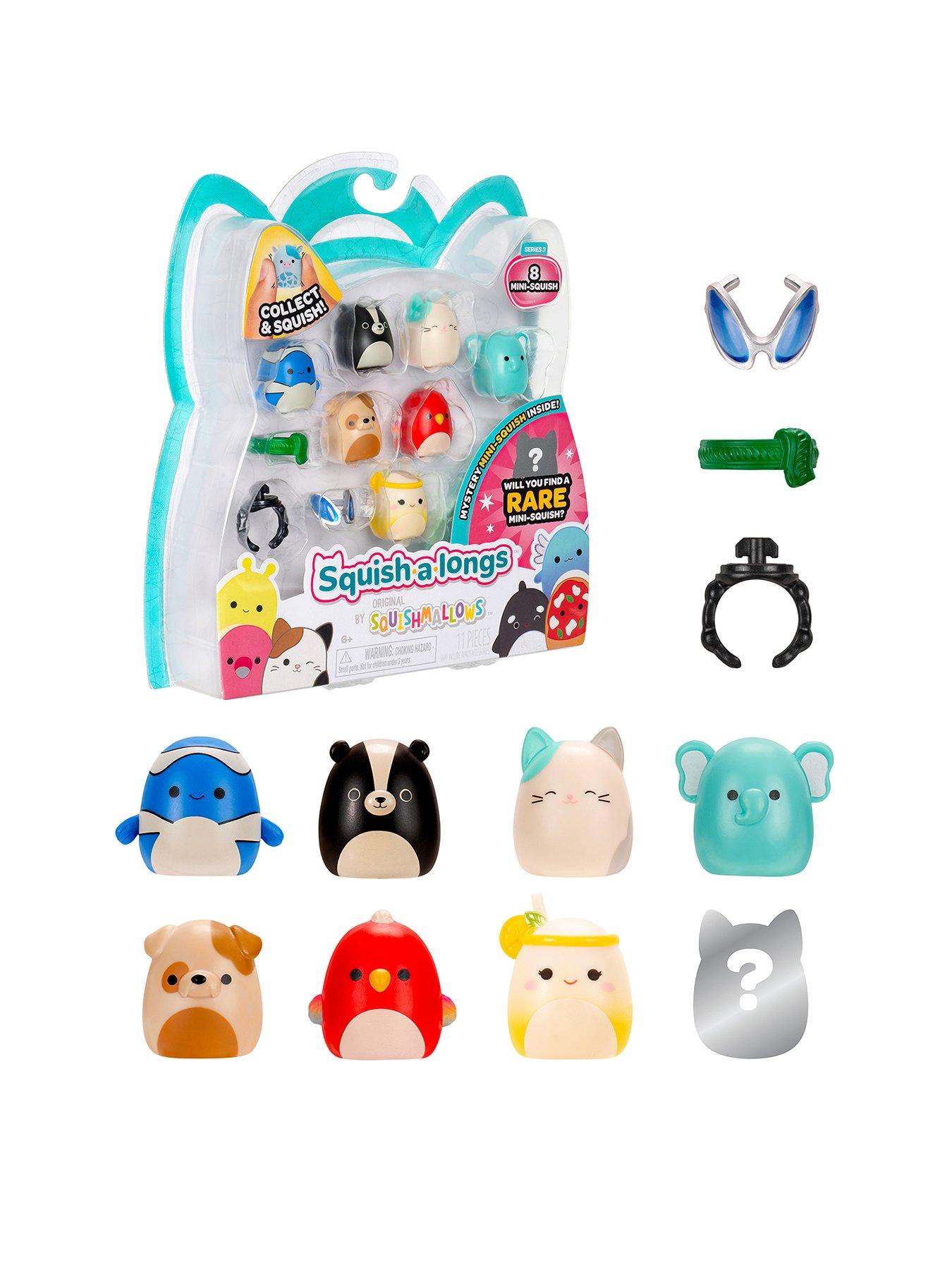 Image 1 of 8 of Squish-a-longs 8 Pack (Style 4, Wave 3) - 1-Inch Mini-Squish