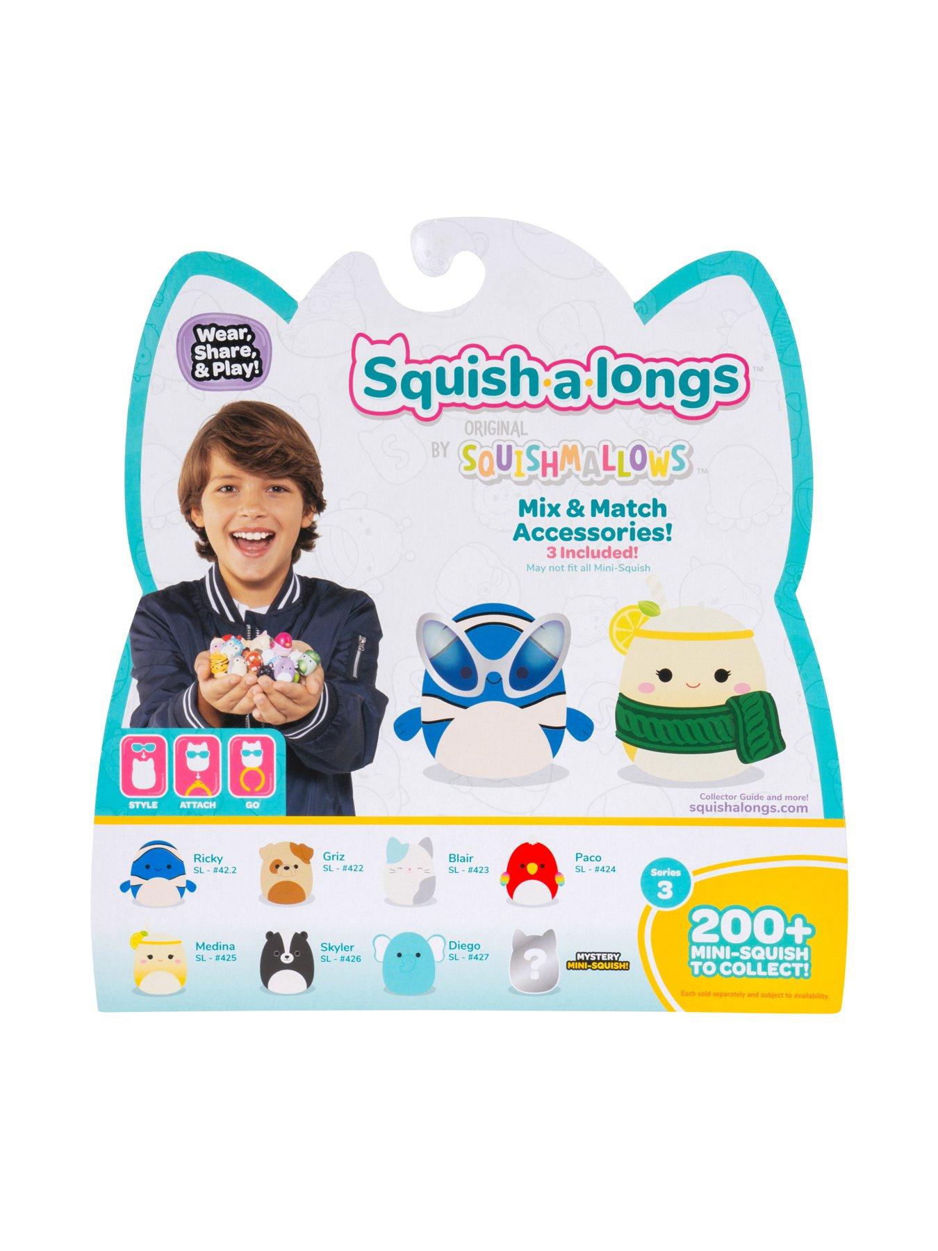 Image 7 of 8 of Squish-a-longs 8 Pack (Style 4, Wave 3) - 1-Inch Mini-Squish