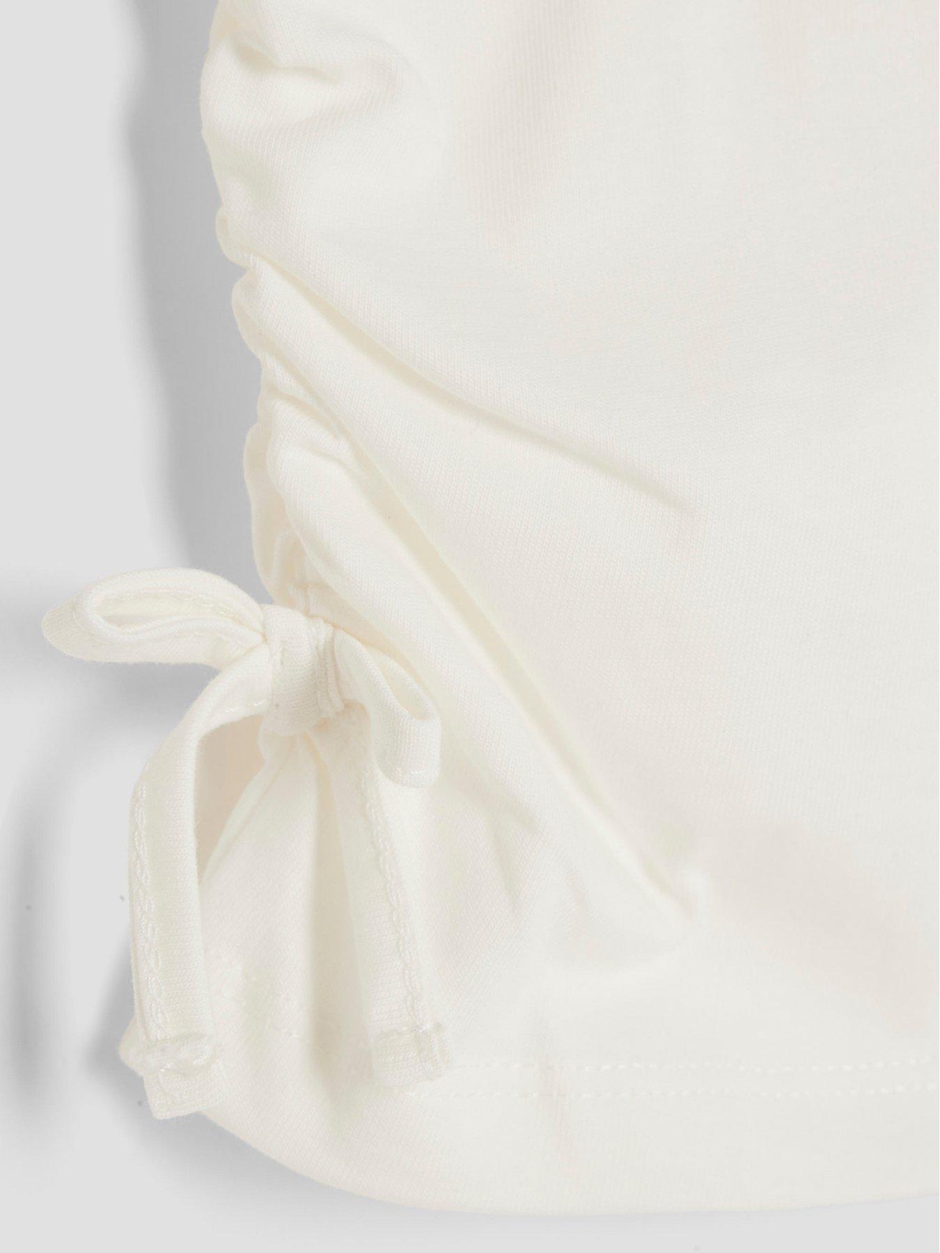 river-island-older-girls-ruched-side-top-whitedetail