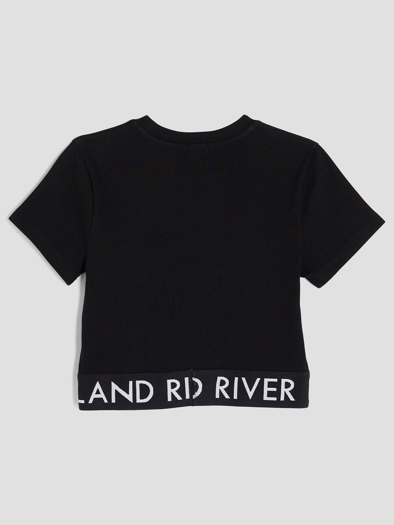 river-island-older-girls-ribbed-waistband-top-blackback