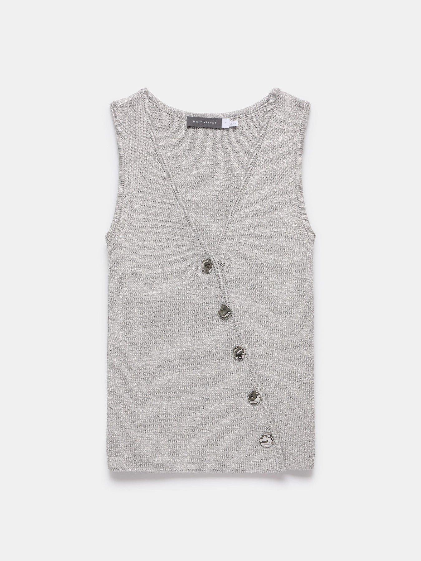 mint-velvet-button-knit-waistcoat-silverdetail