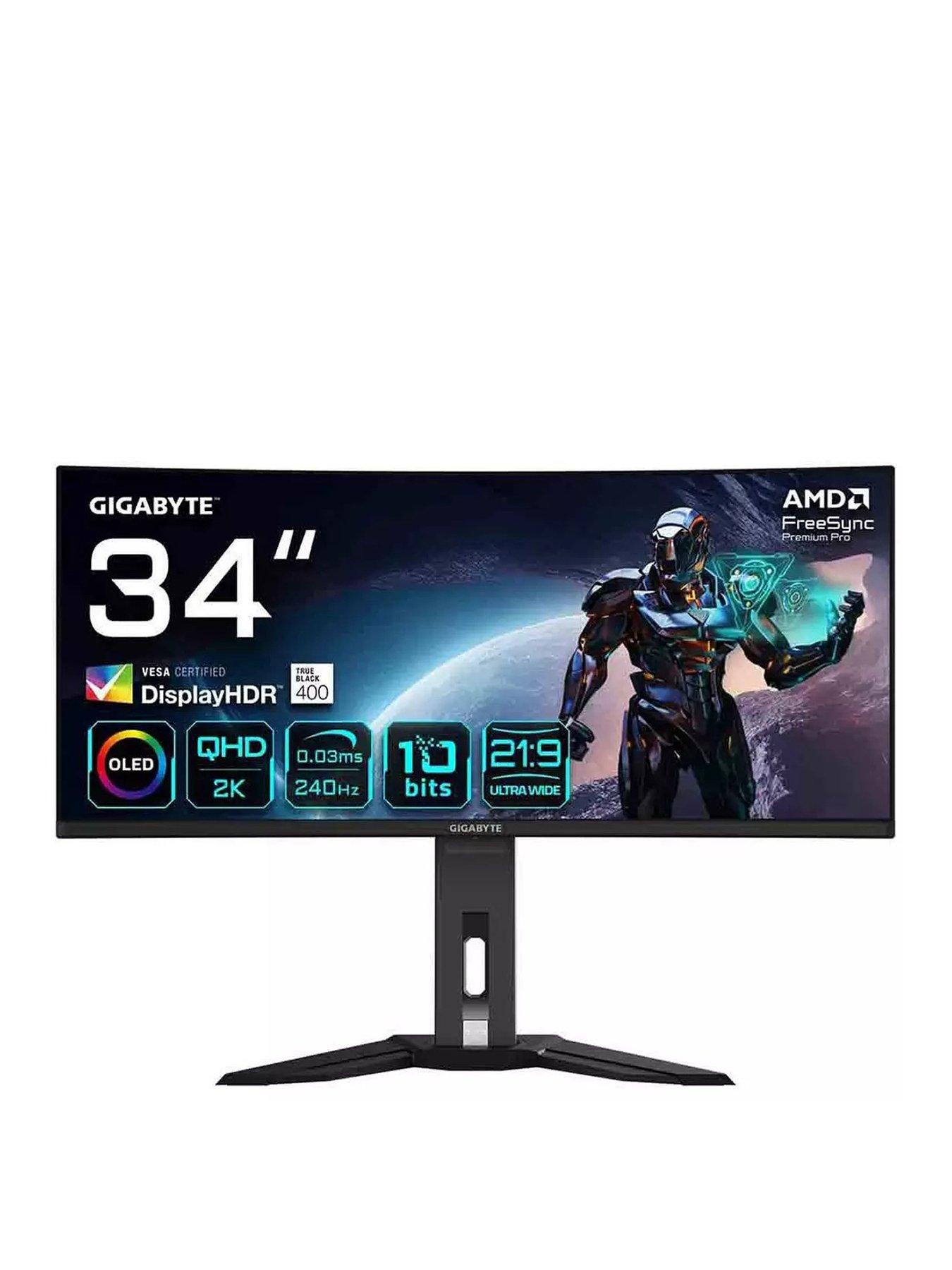 Gigabyte Mo34Wqc2 Oled Curved Gaming Monitor - 34In Wqhd (3440X1440), 240Hz in Black