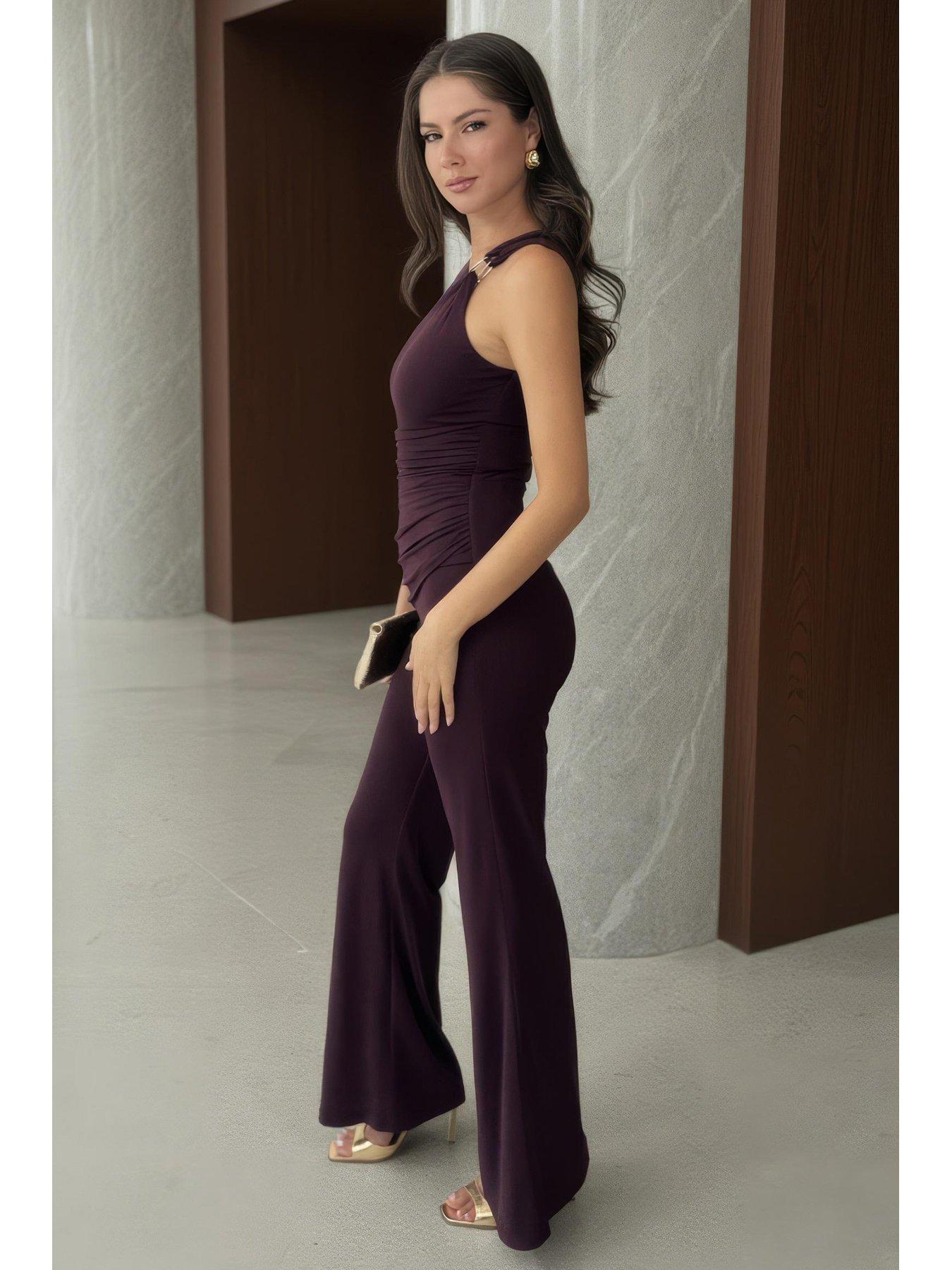 ax-paris-shoulder-detail-jumpsuit-purplestillFront