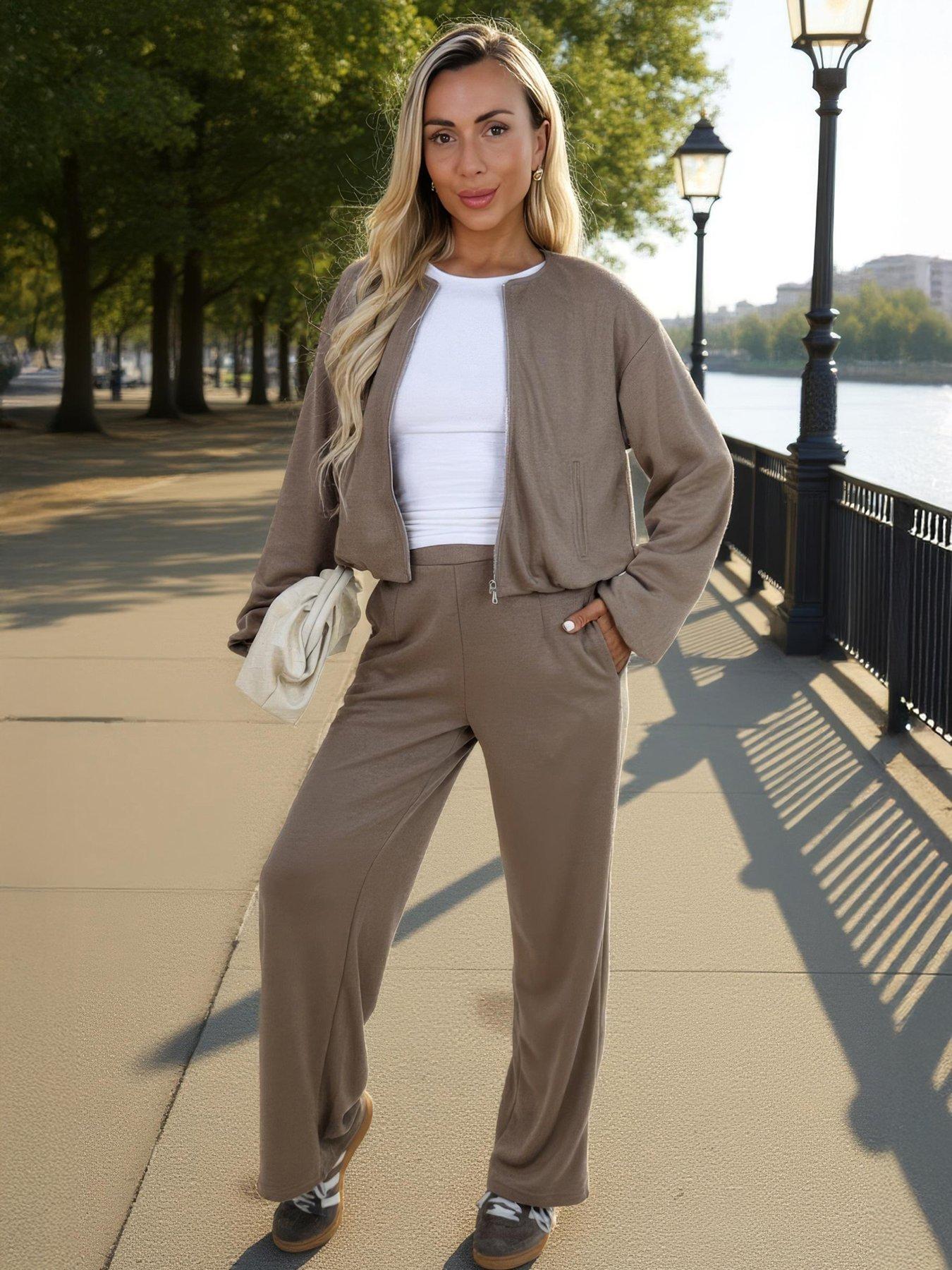 AX Paris Blouson Jacket - Mocha