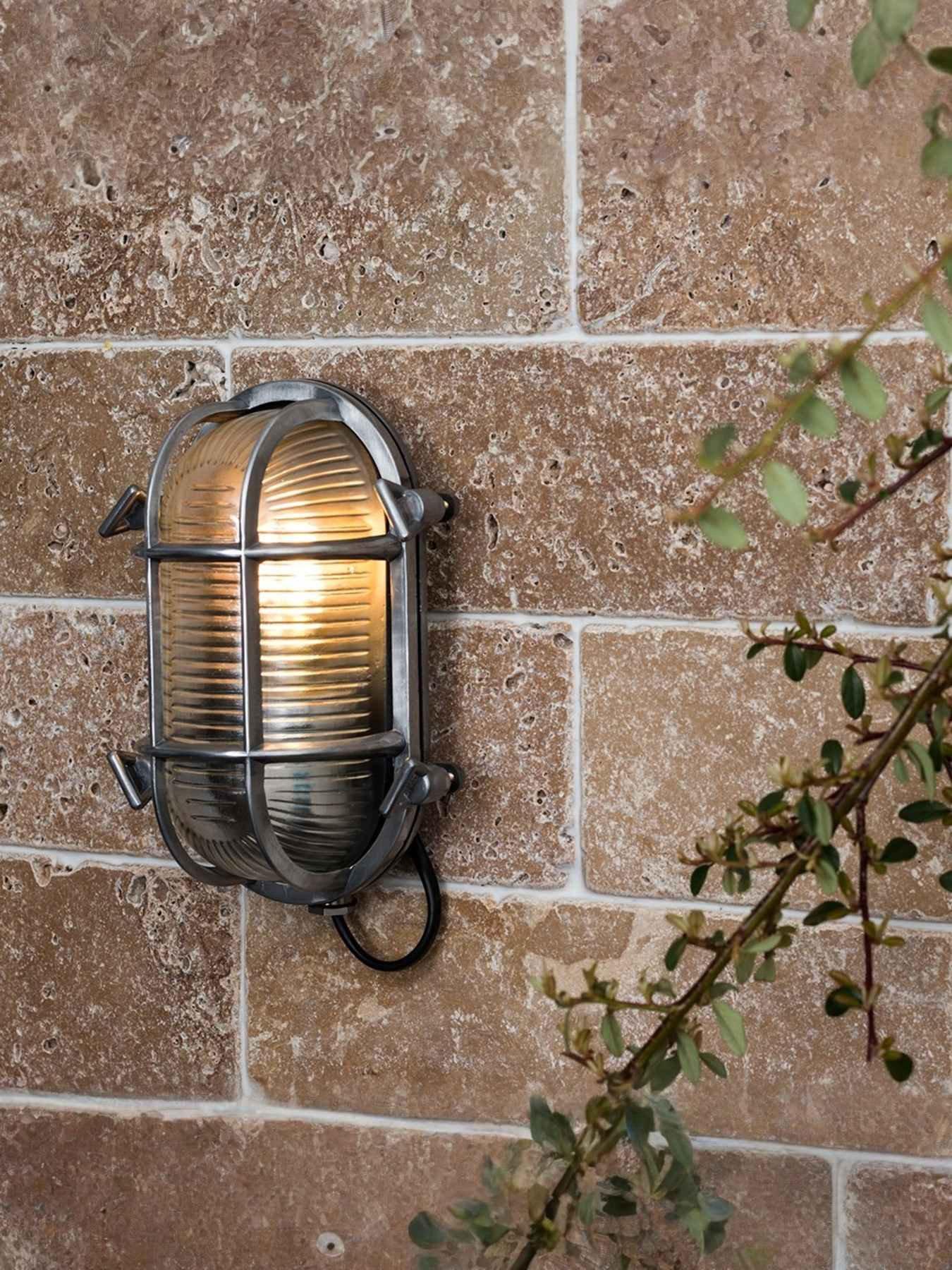 undefined Bow IP64 Oval Aluminium Nautical Bulkhead
