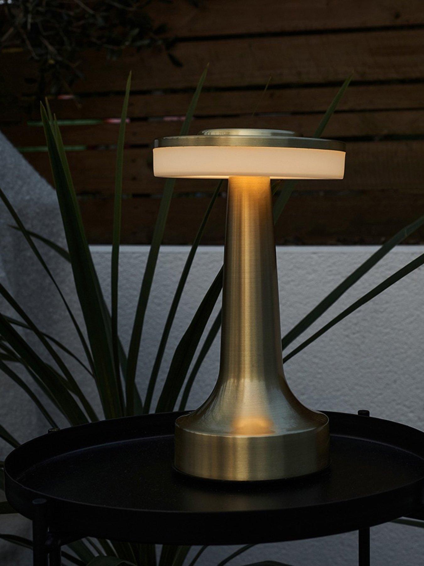 undefined Talence Pair of Brass Rechargeable Dimmable Table Lamps