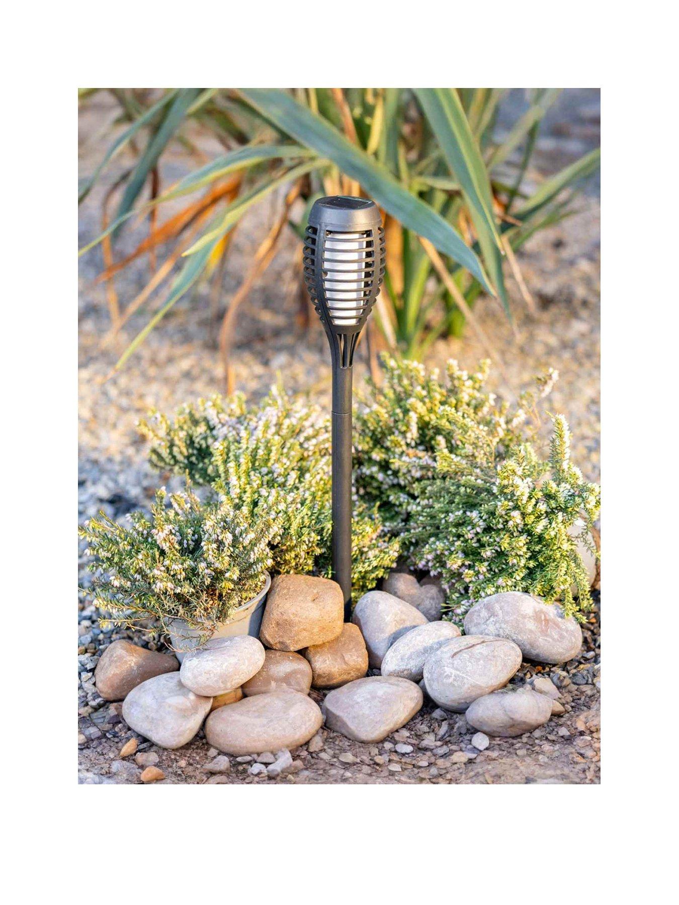 Image 2 of 5 of ValueLights Flame Effect Solar Powered Stake Lights - Set of 6