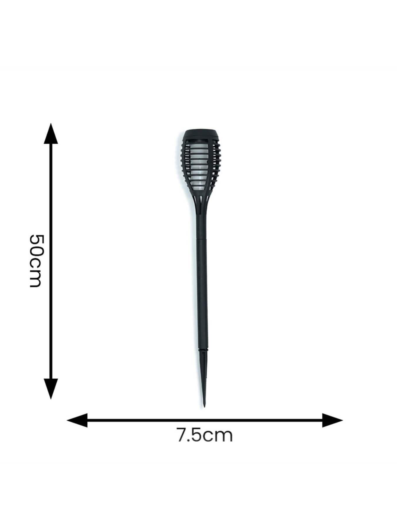 Image 5 of 5 of ValueLights Flame Effect Solar Powered Stake Lights - Set of 6