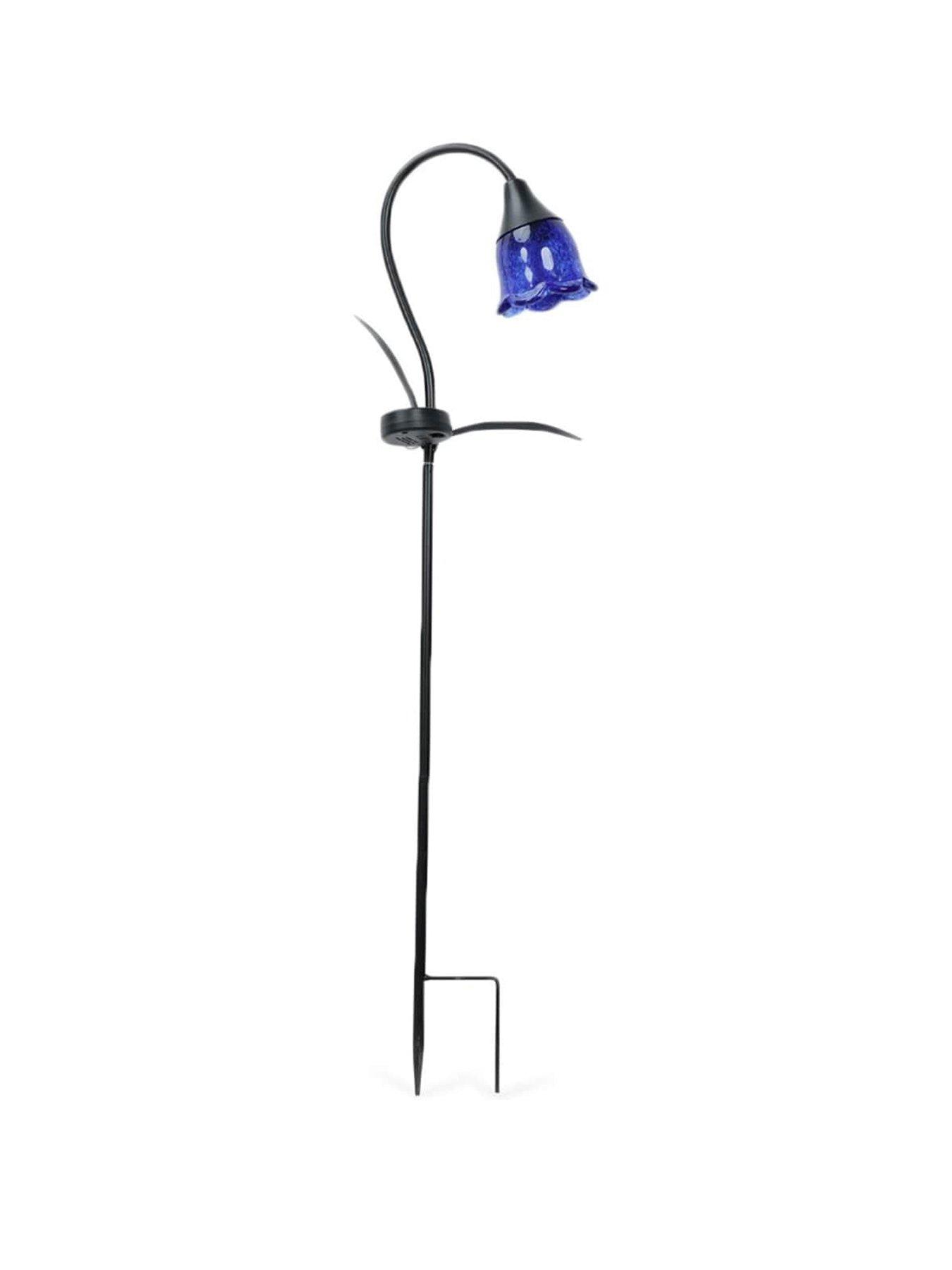 Image 3 of 4 of ValueLights Blue Tulip Flower Solar Powered Stake Light