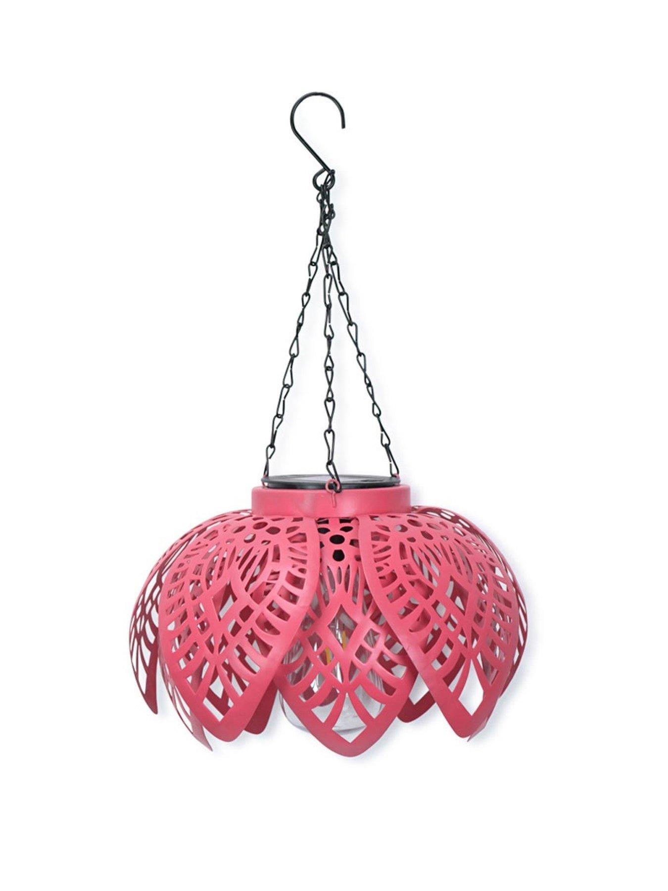 valuelights-coral-artichoke-solar-powered-hanging-lantern-lightstillFront